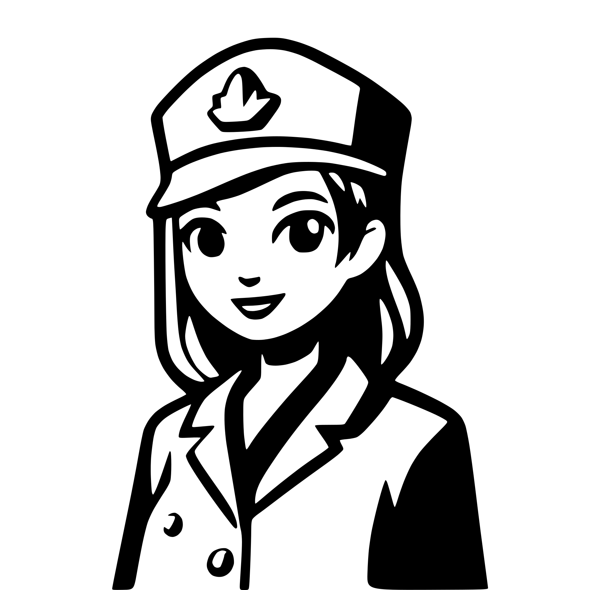 AI-generated SVG of a nurse hat