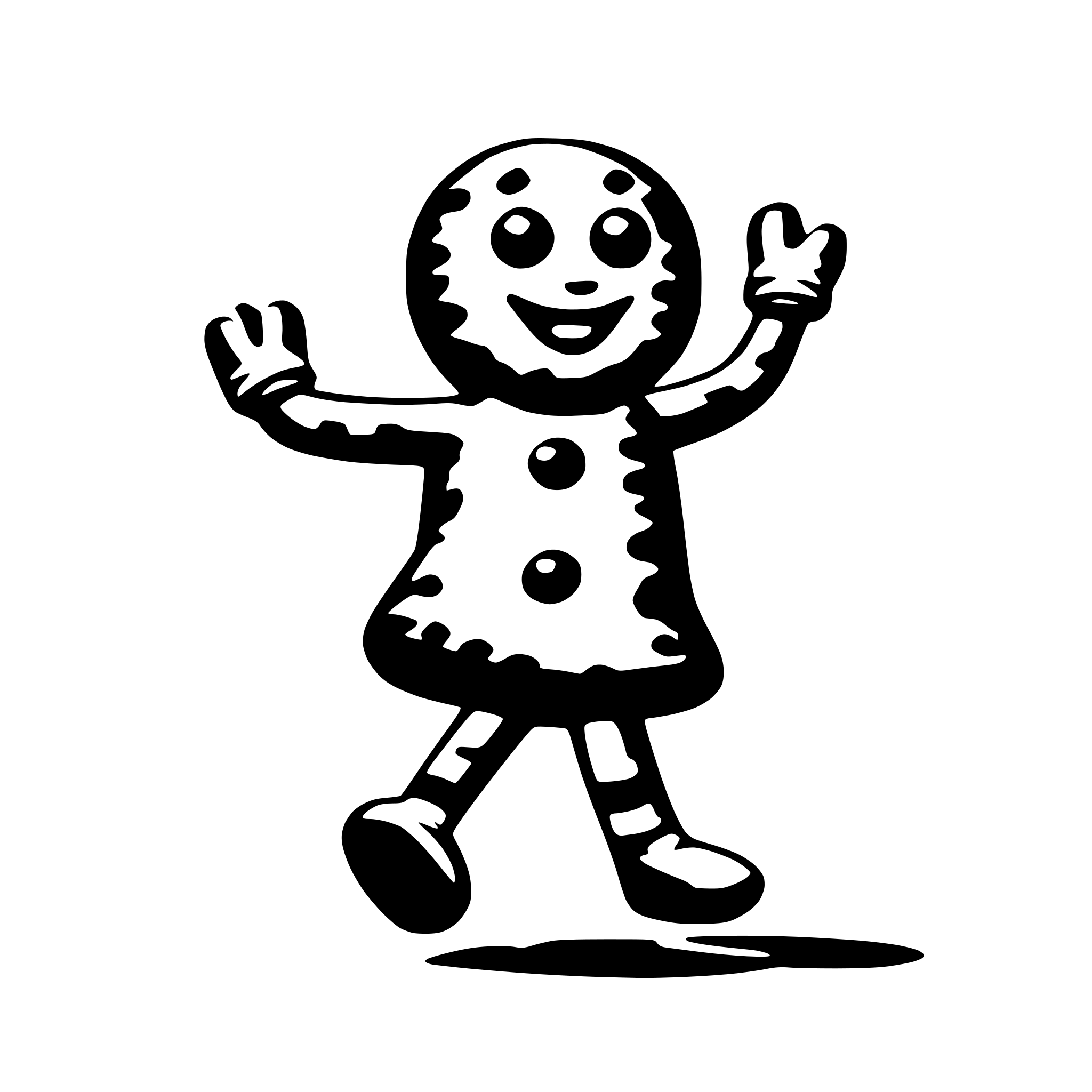 AI-generated SVG of 'dancing cookie'
