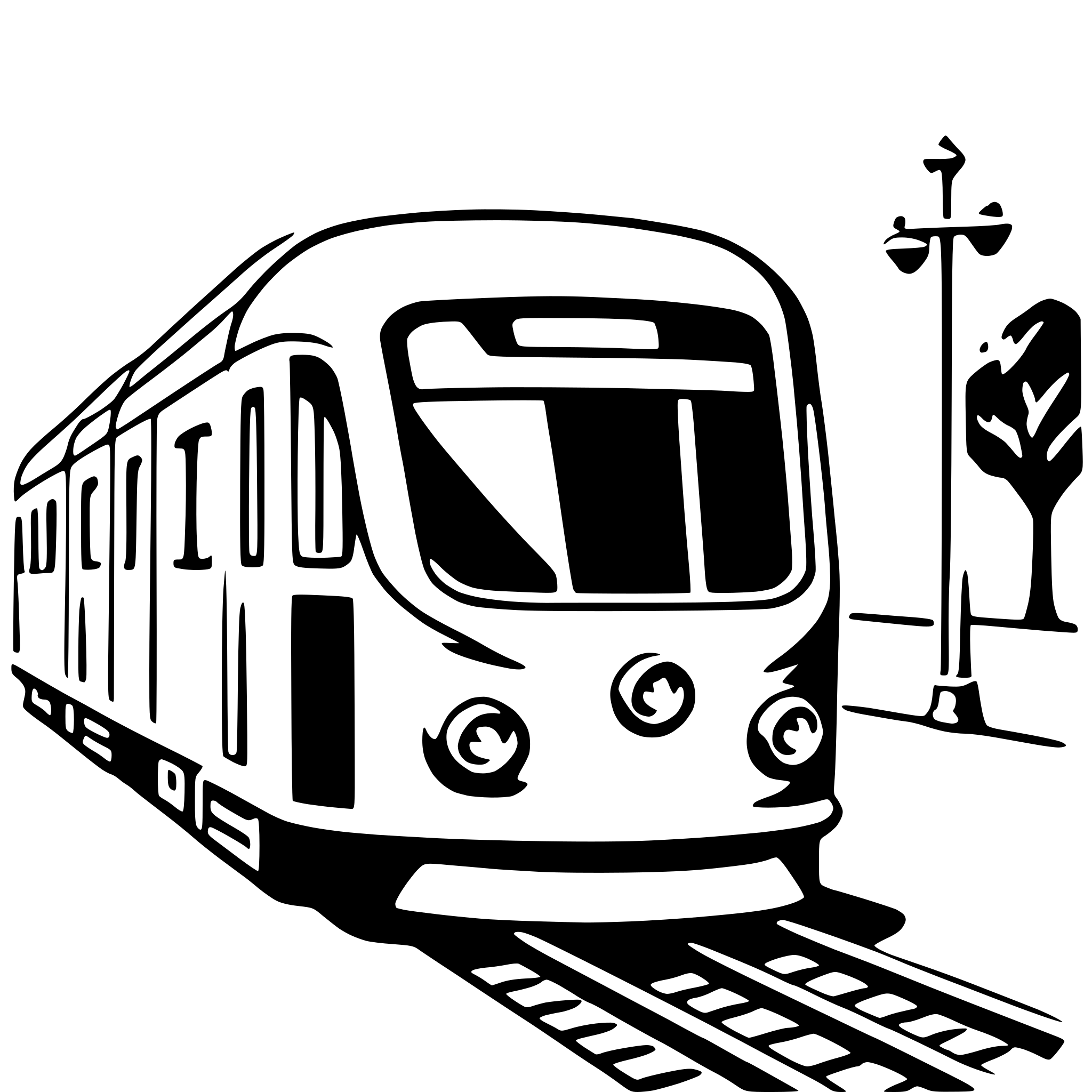 AI-generated SVG of 'light rail'