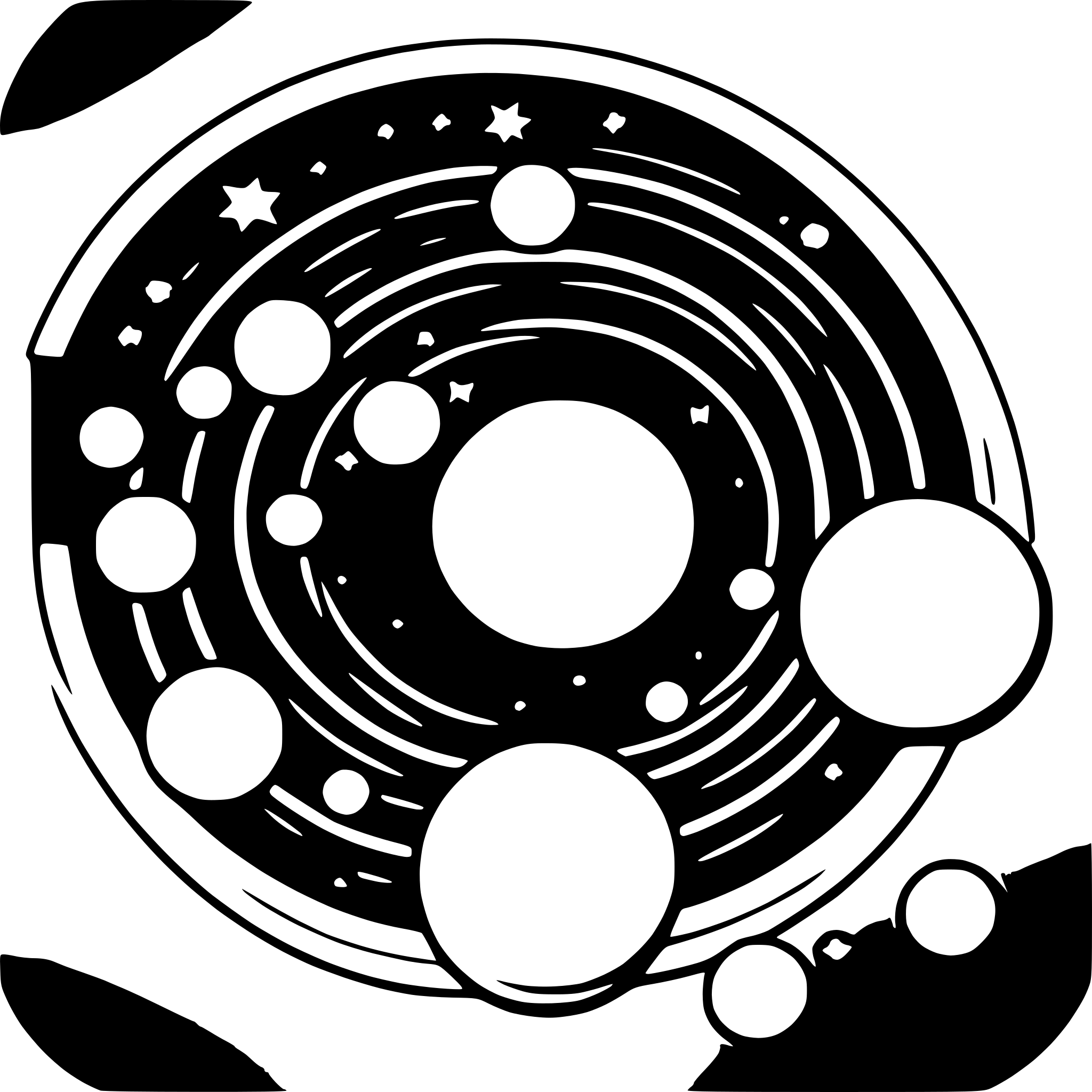 AI-generated SVG of 'solar system'