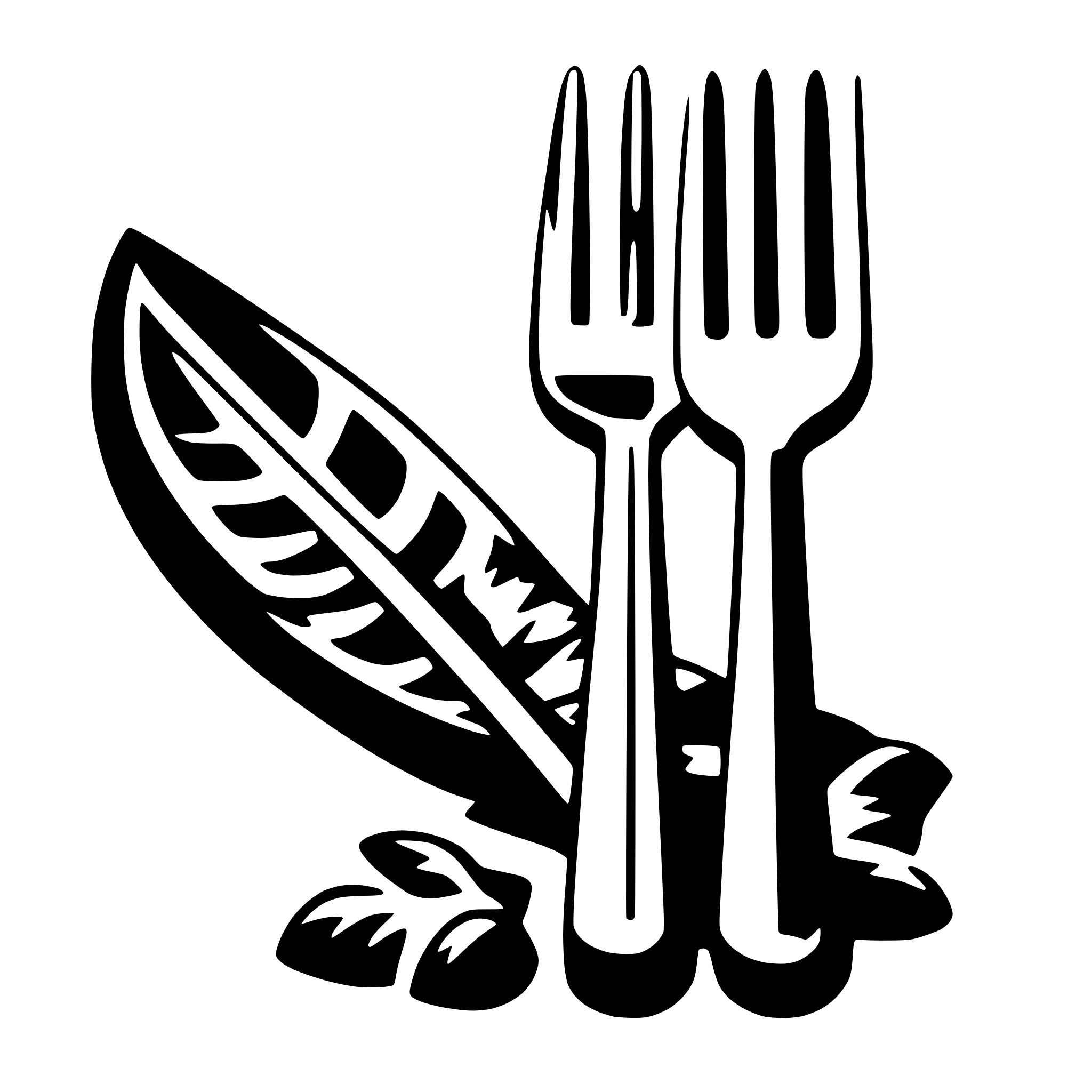 AI-generated SVG of a fork