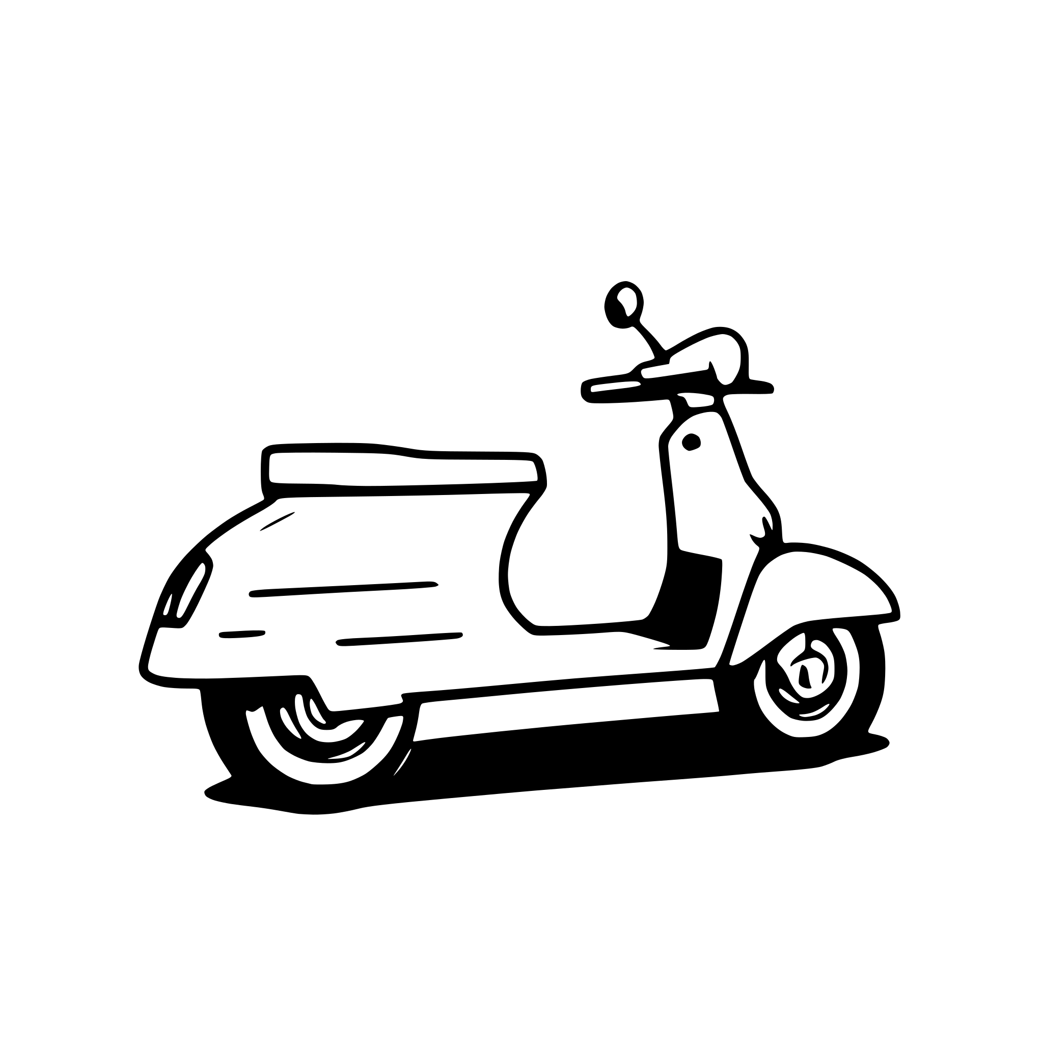 AI-generated SVG of a Create an image of a sleek, stylish Vespa scooter, capturing its iconic and timeless design. The scooter should have a modern yet vintage vibe, with polished chrome accents and smooth, vibrant colors like pastel mint green or elegant ivory. Incorporate Italian elements such as the flag’s colors subtly integrated into the design or small details that hint at Italian culture (like a Tuscan landscape in the background or a subtle Roman-inspired pattern on the seat). The composition should be clean 