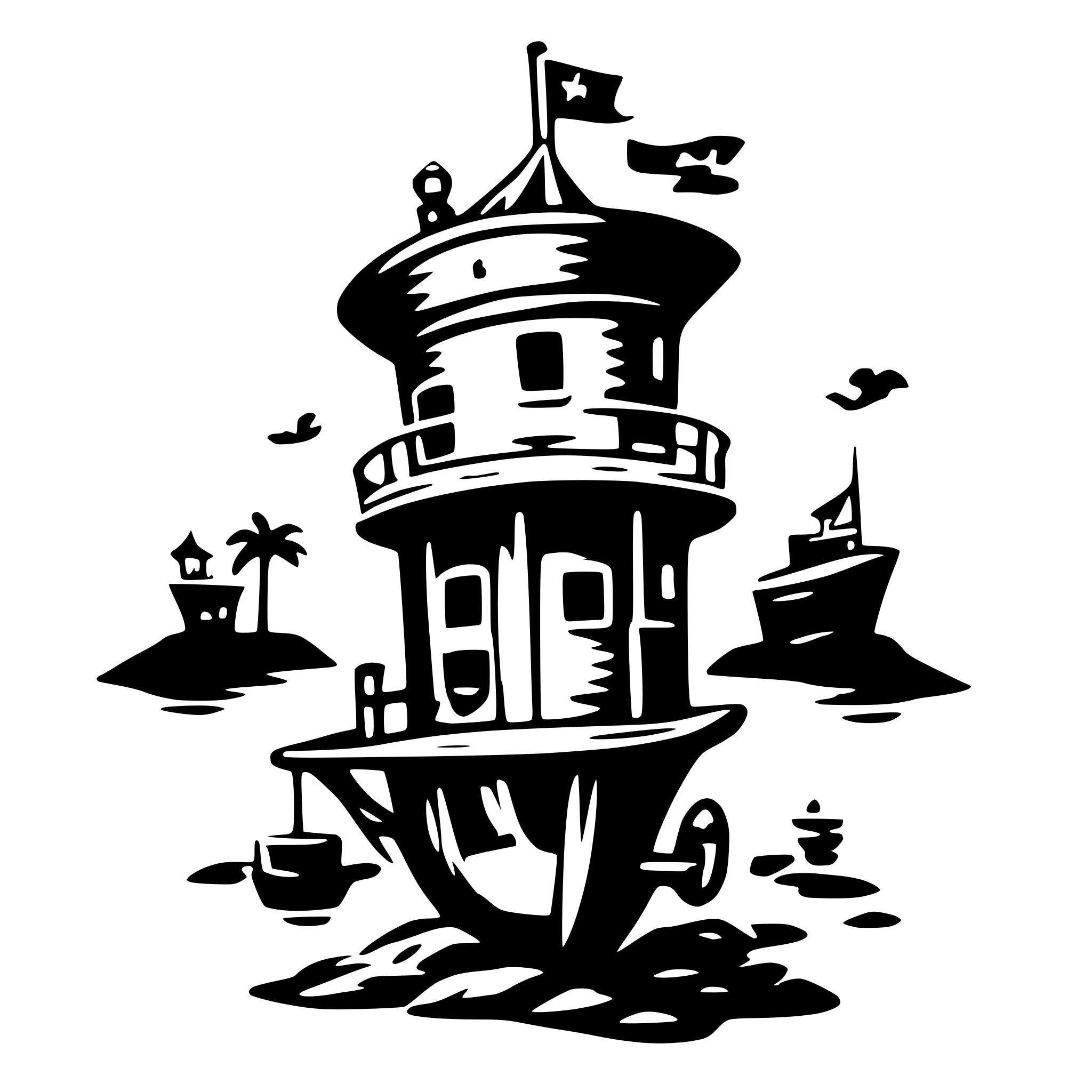 AI-generated SVG of a Disney, pirate, vintage