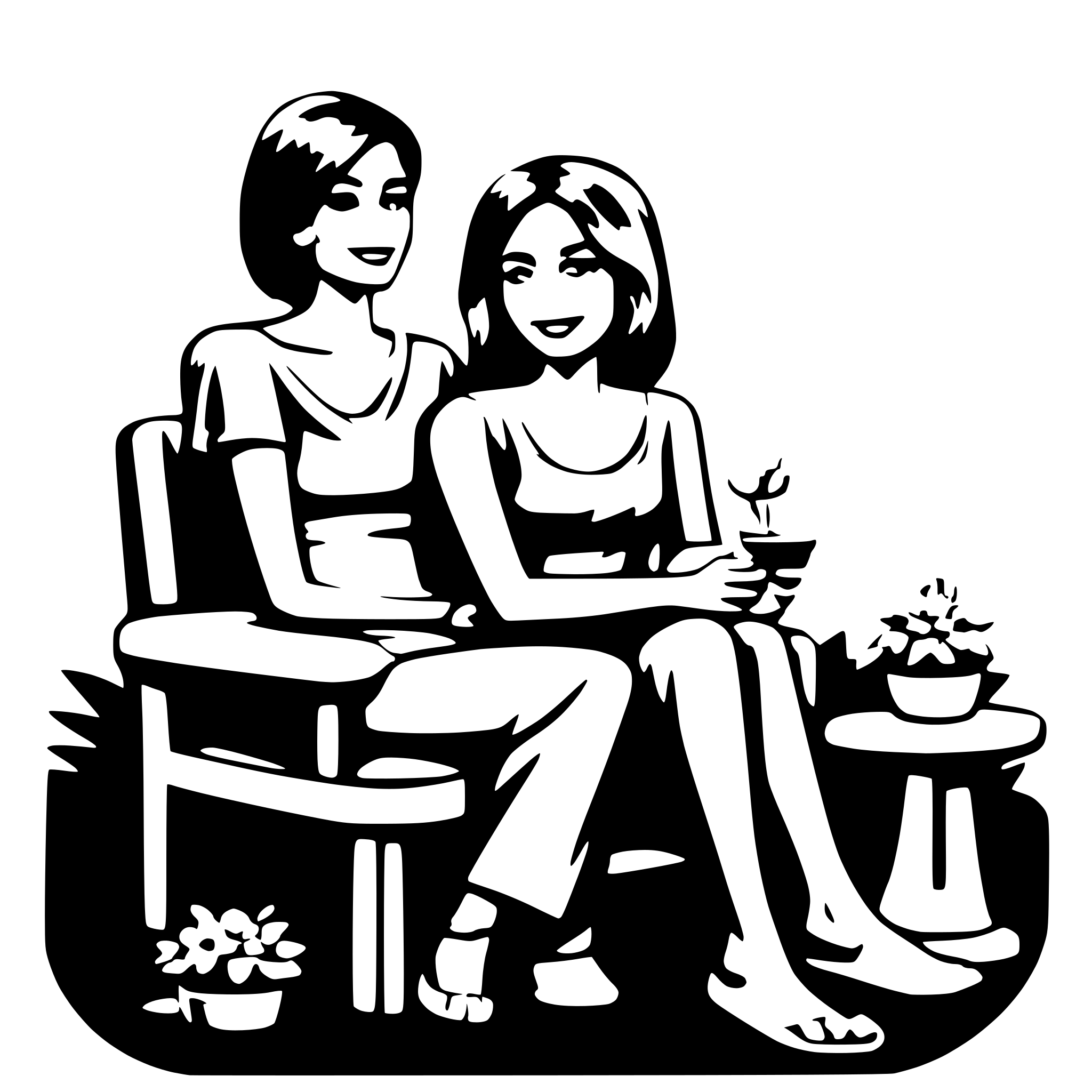 AI-generated SVG of 'mothers day sit back relax'