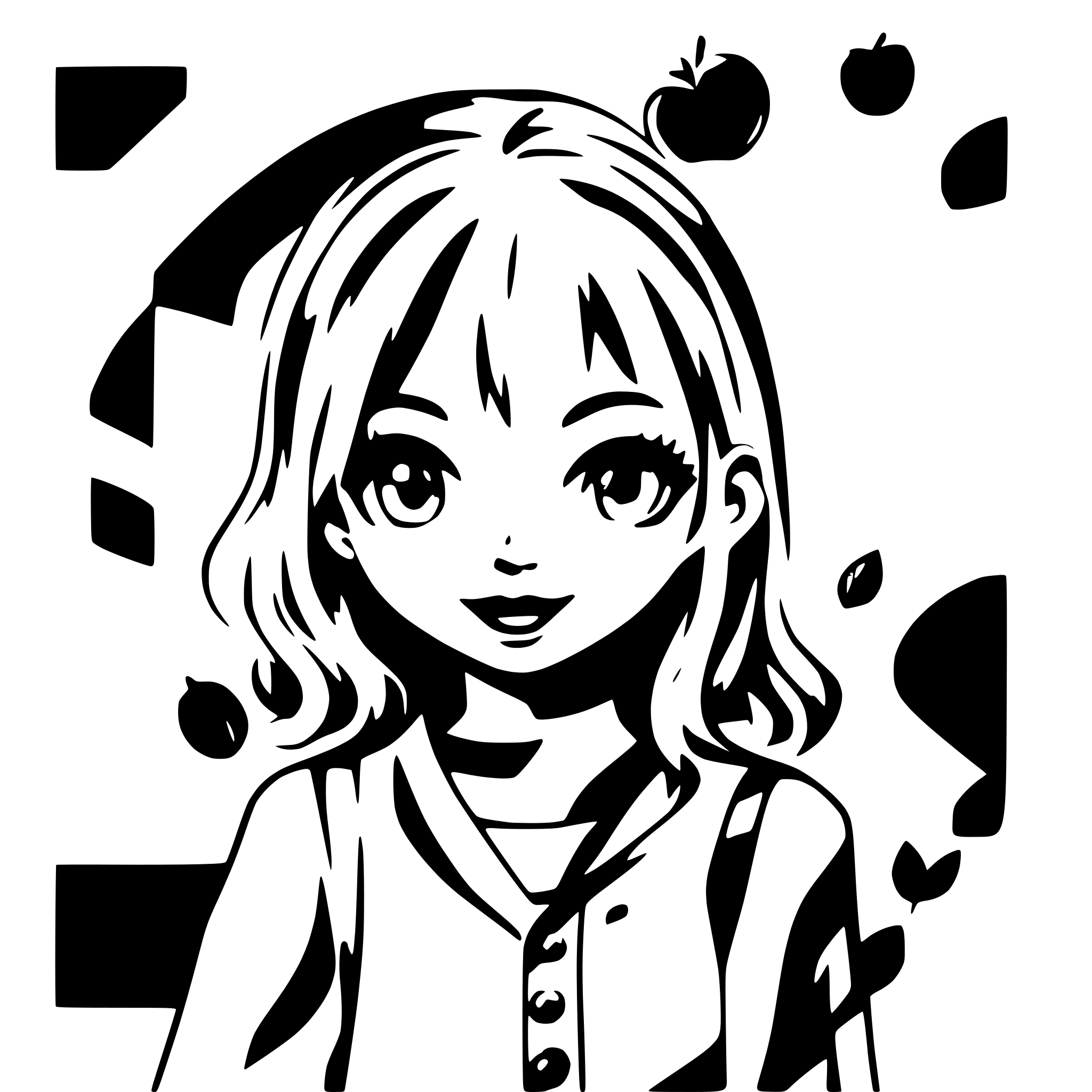 AI-generated SVG of a apple