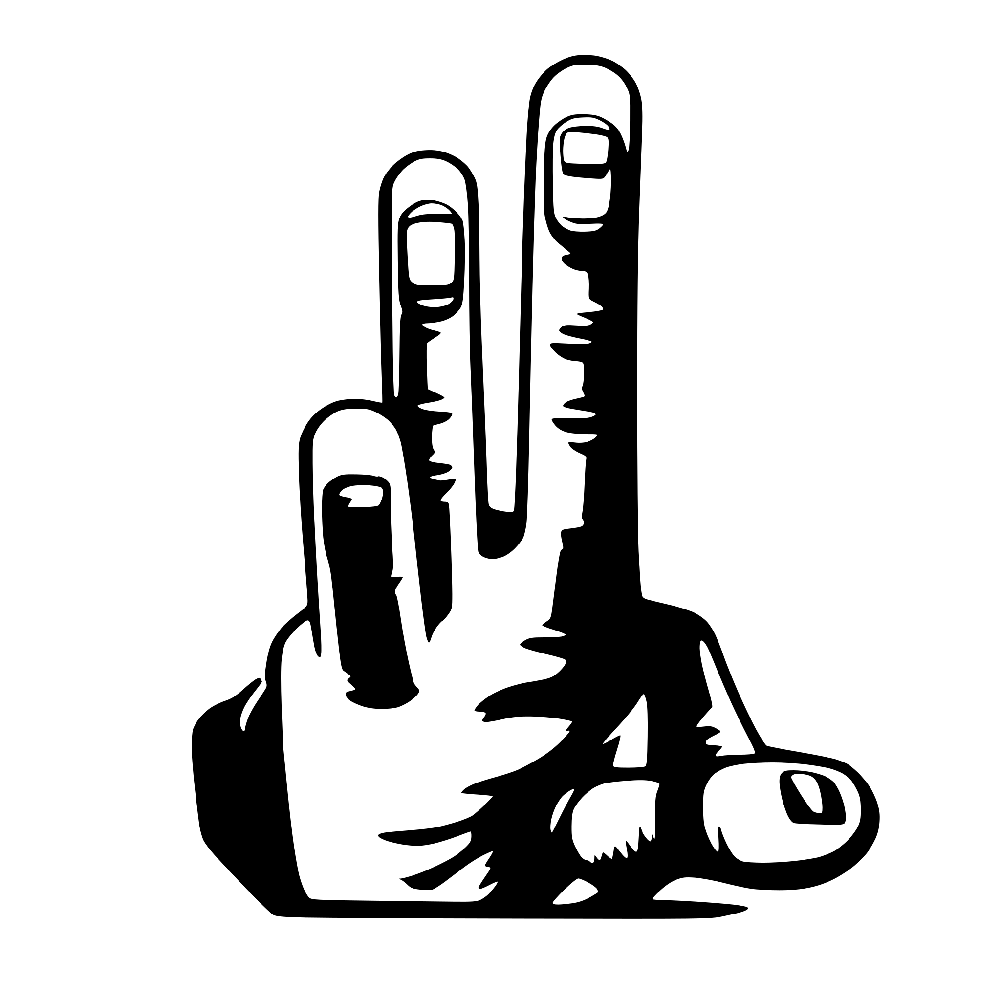 AI-generated SVG of 'fingers snapping'