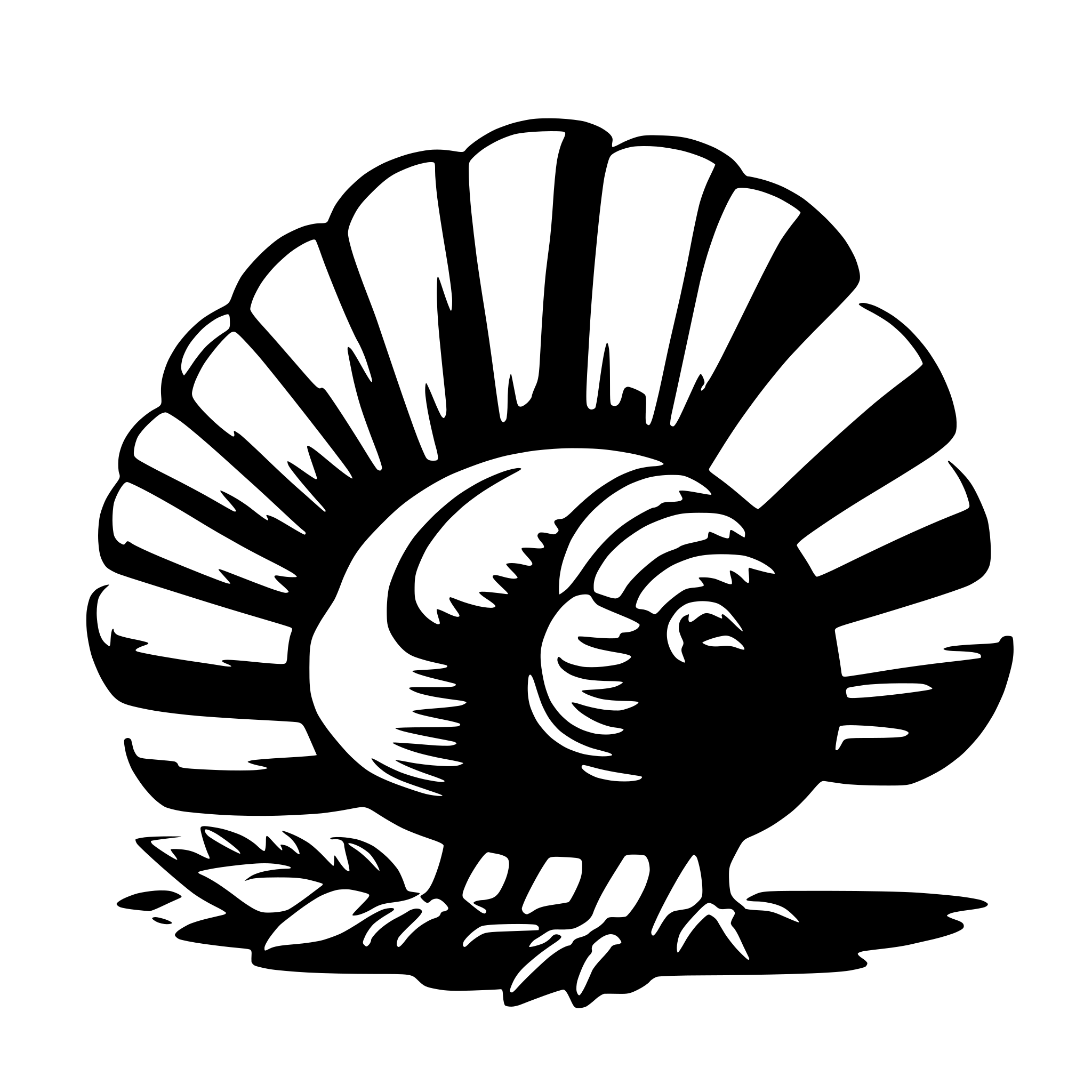 AI-generated SVG of a turkey