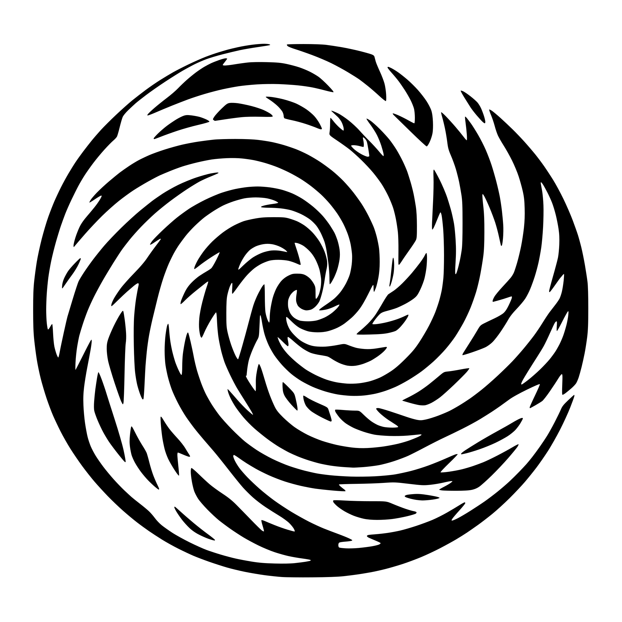 AI-generated SVG of a black hole spiral vortex hypnotil
