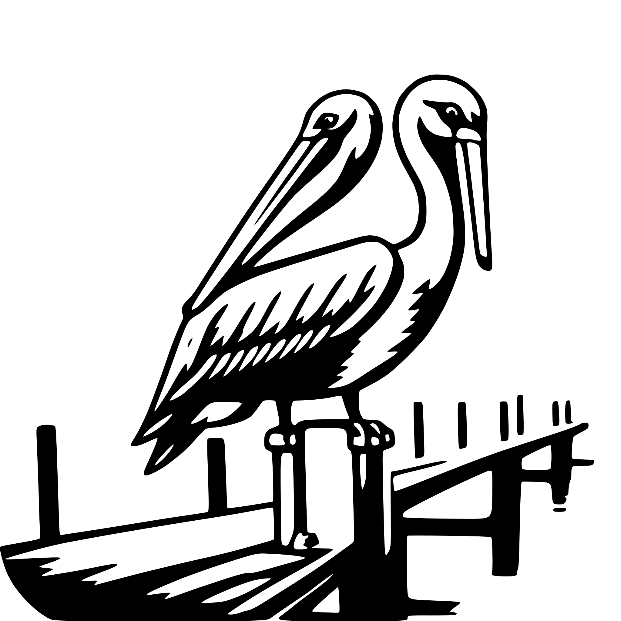 AI-generated SVG of 'pelican on pier'