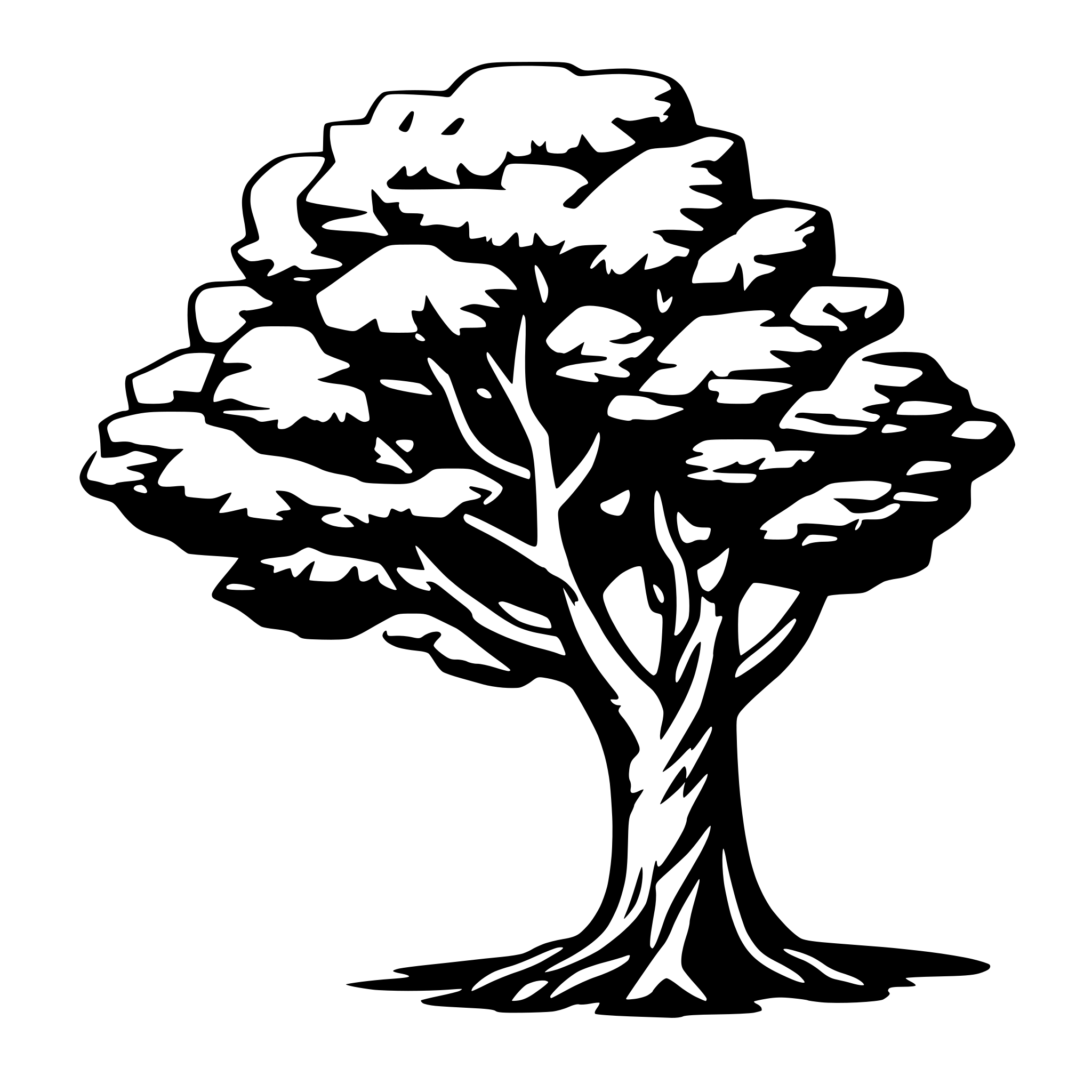 AI-generated SVG of a tree
