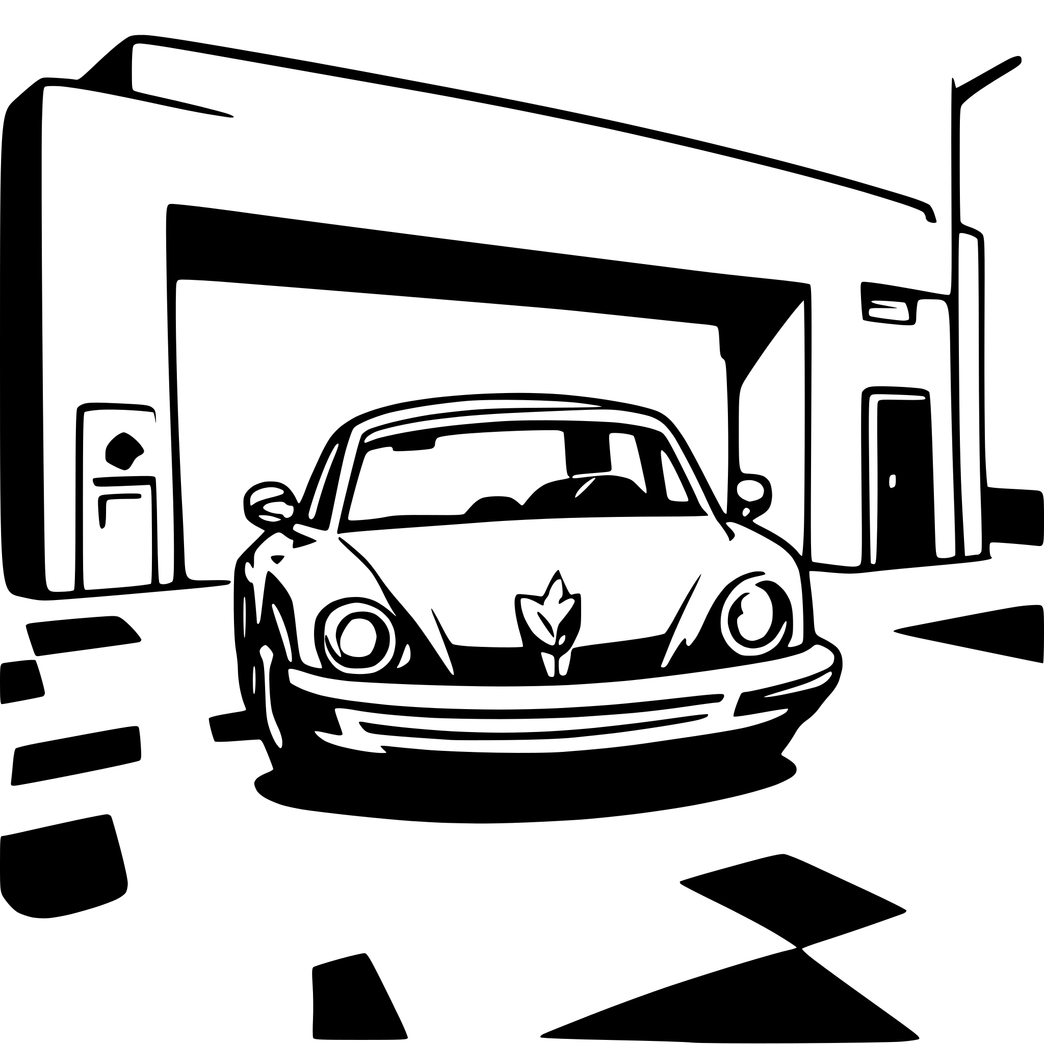 AI-generated SVG of a auto Parkhaus