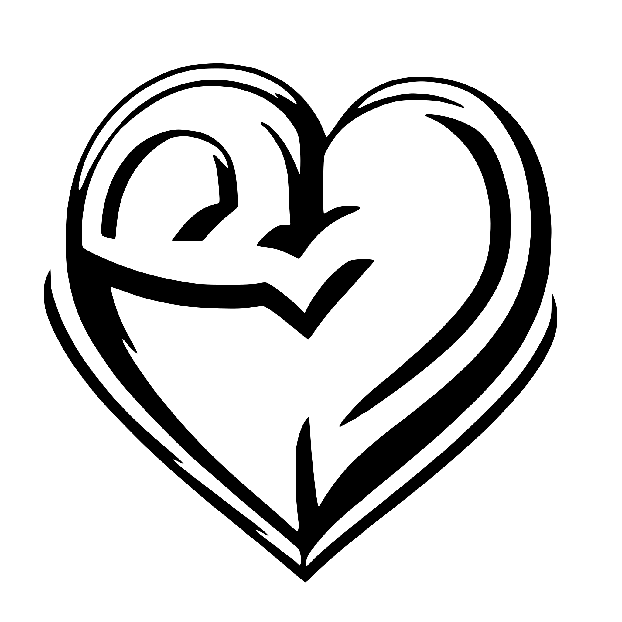 AI-generated SVG of a interlocking hearts