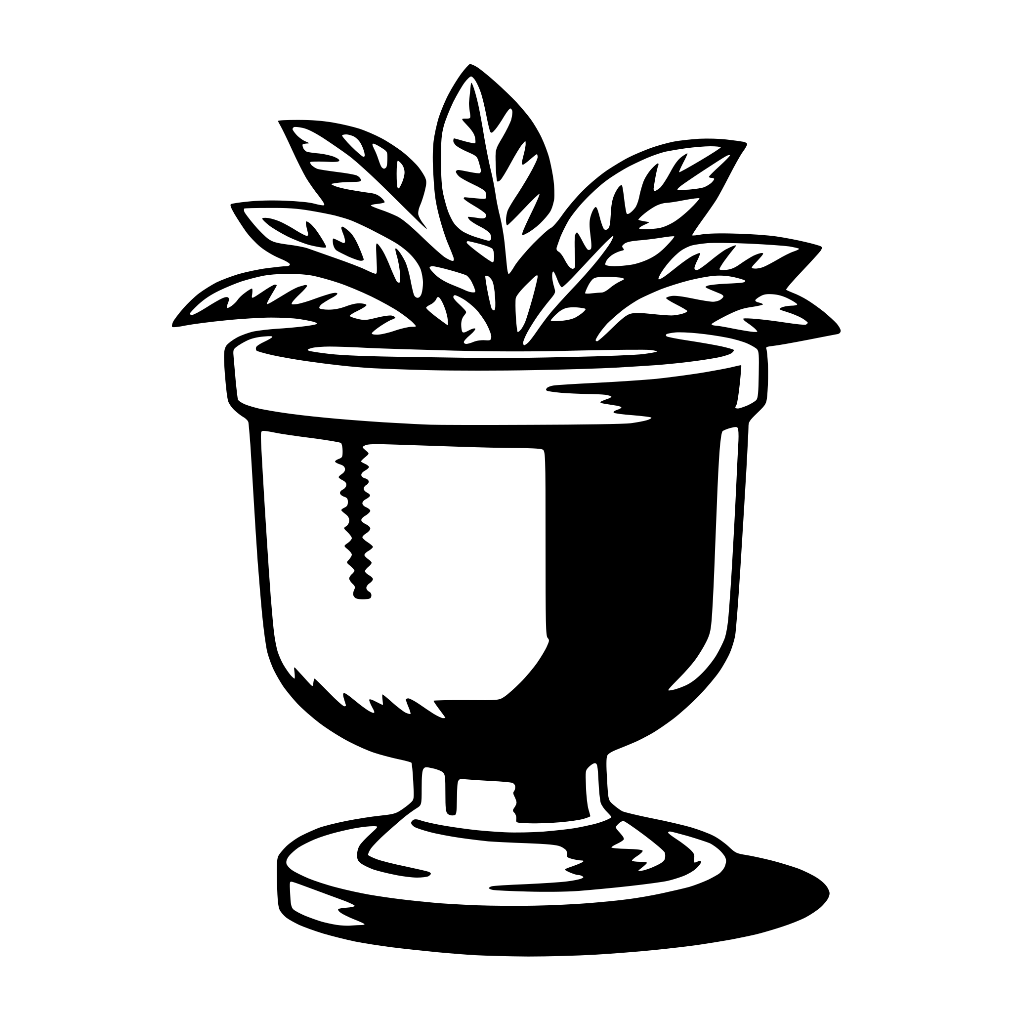 AI-generated SVG of a pot