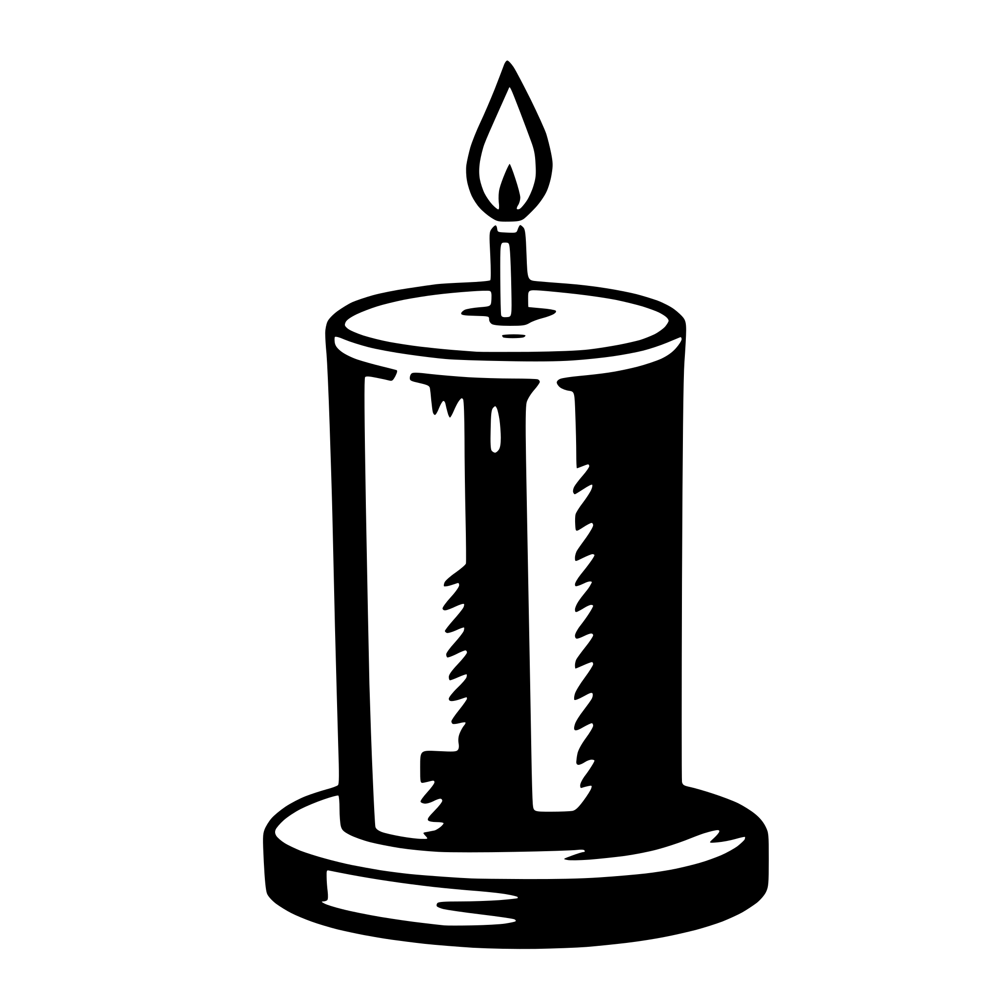 AI-generated SVG of a candle