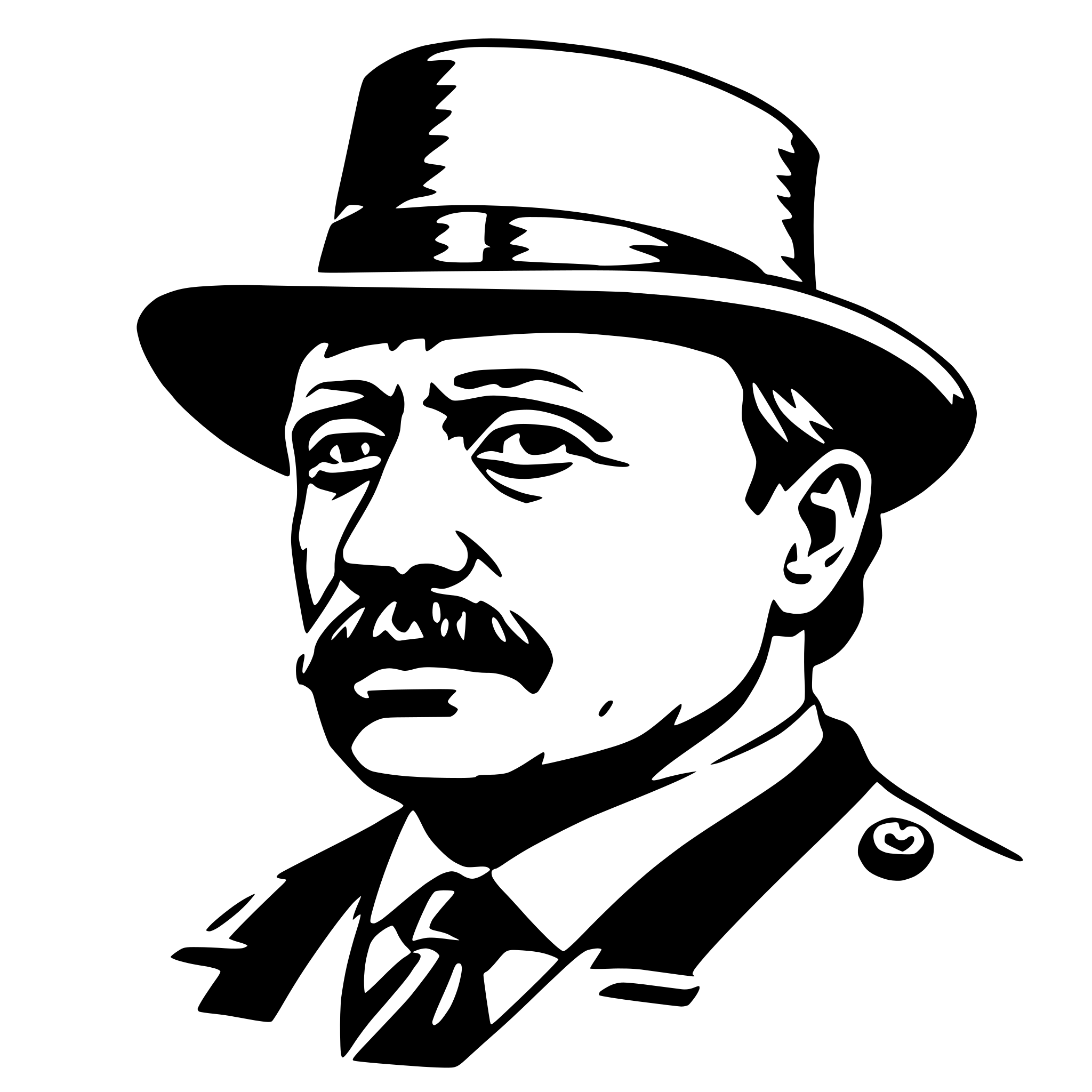 AI-generated SVG of a theodore roosevelt