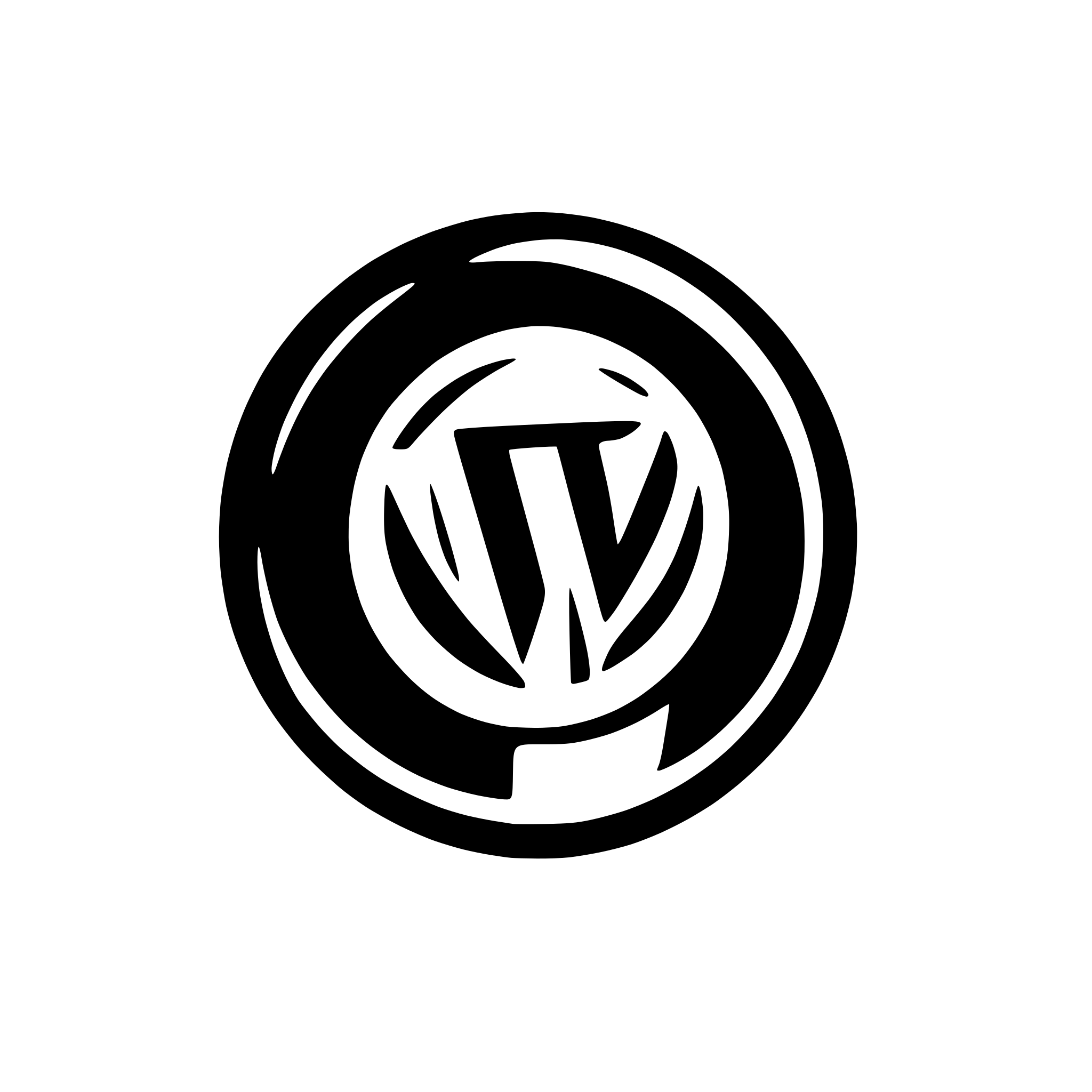 AI-generated SVG of a create a logo for WordPress Update Tracker Application
