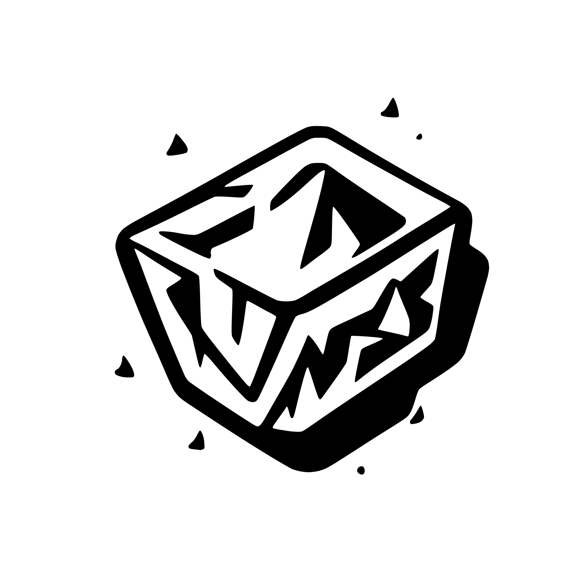 AI-generated SVG of a a logo of metallic chips, shavings shards flying