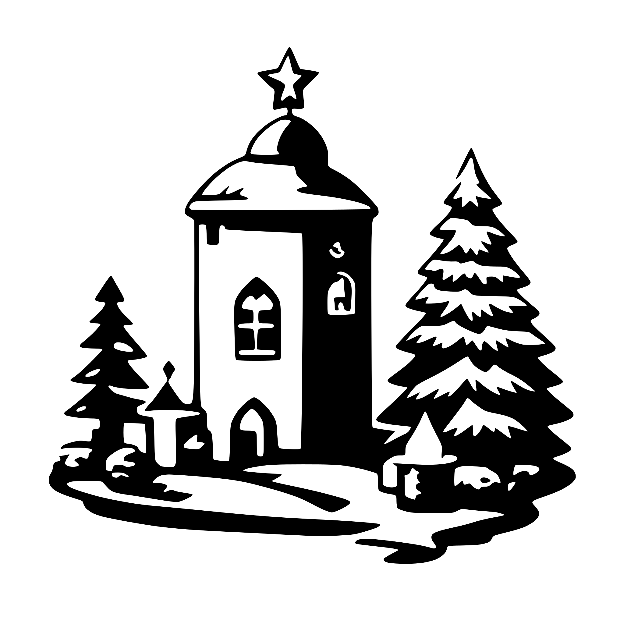 AI-generated SVG of a christmas