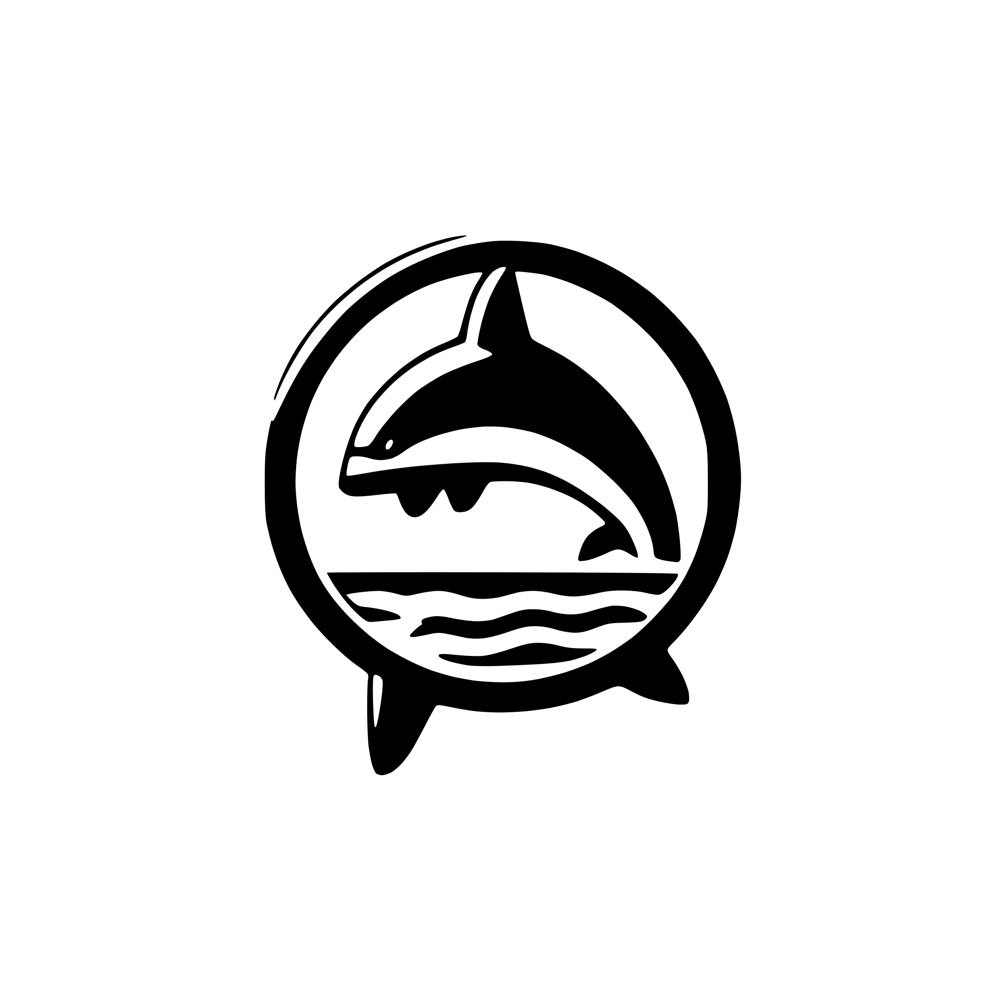 AI-generated SVG of 'Orca swim club logo'