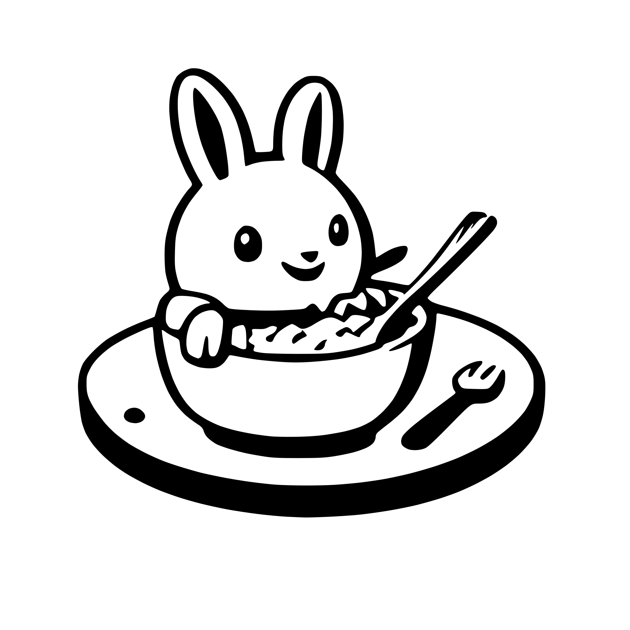 AI-generated SVG of a A grey rabbit eating rice with chopsticks as an icon for a intelliJ plugin