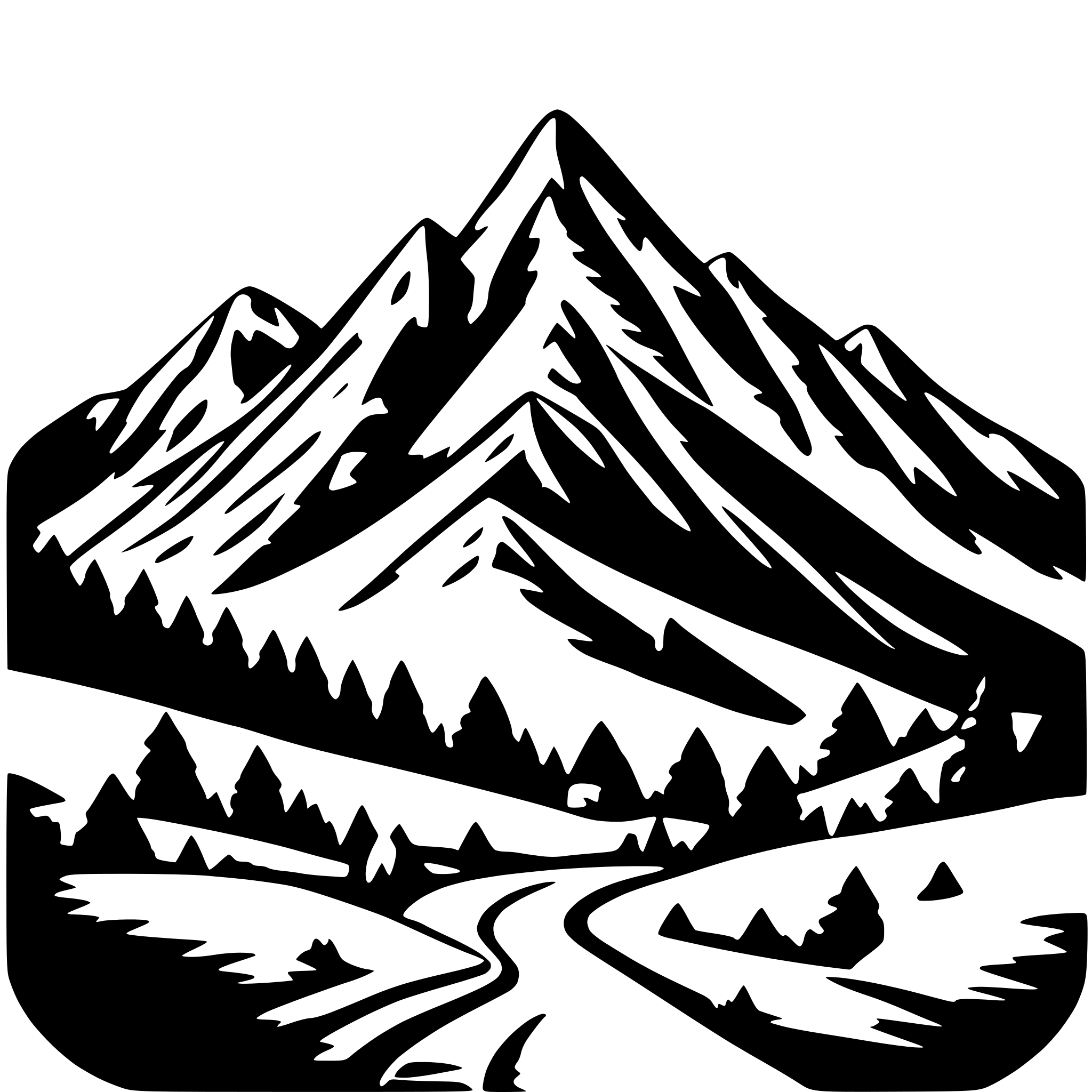 AI-generated SVG of a gebirge