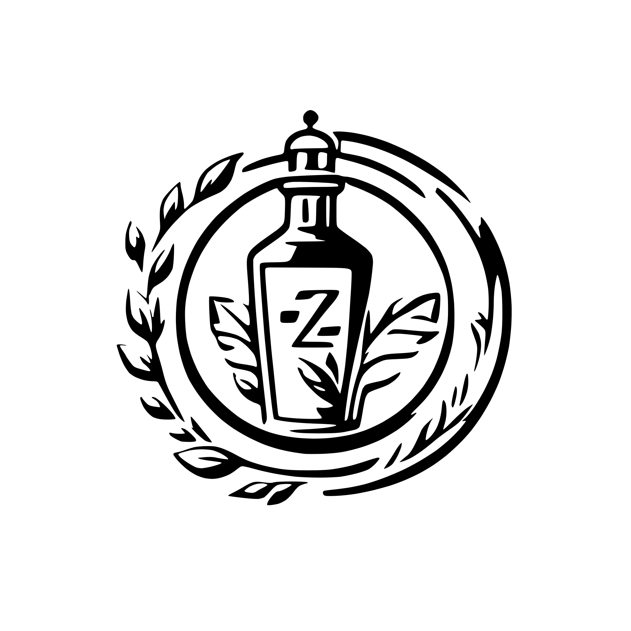 AI-generated SVG of a Logo for ZAUS distillery