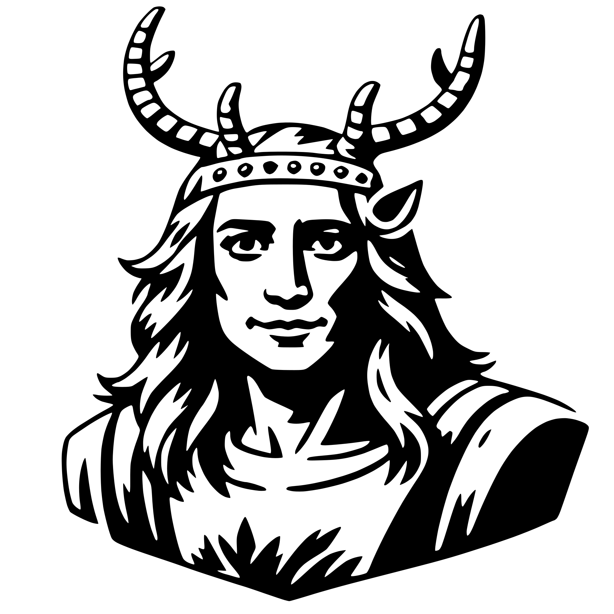 AI-generated SVG of 'cernunnos'