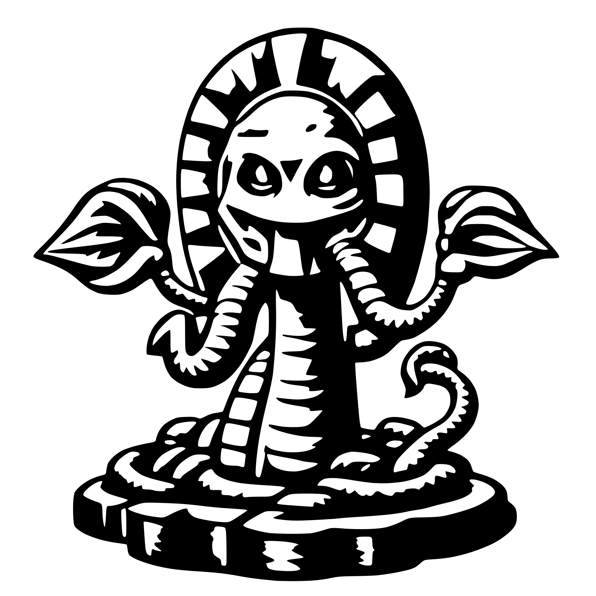 AI-generated SVG of a crypto hydra