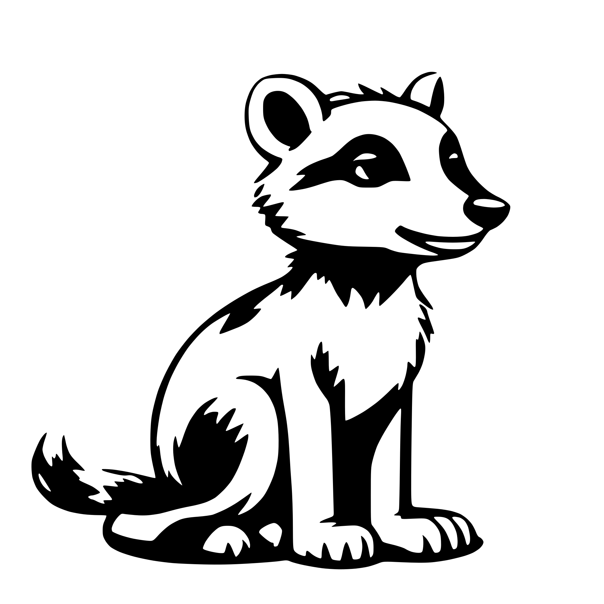 AI-generated SVG of 'cute wild animals'