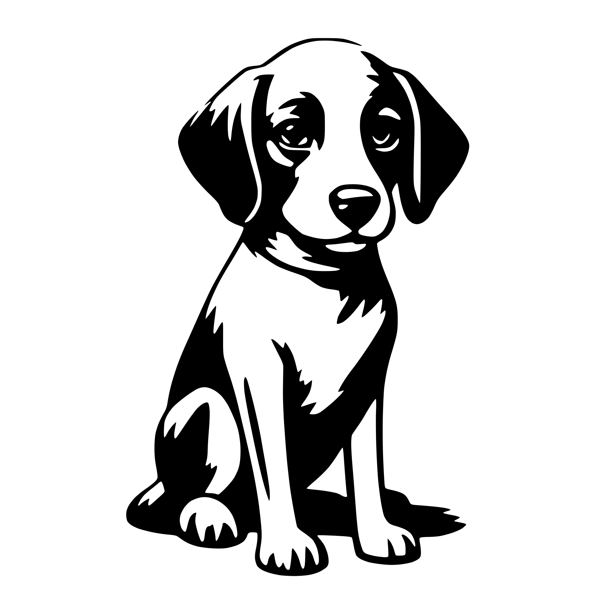 AI-generated SVG of a dog