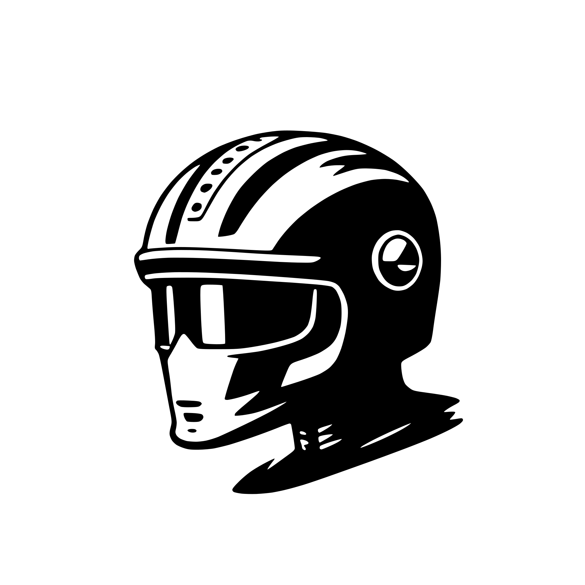 AI-generated SVG of 'bicycle helmet'
