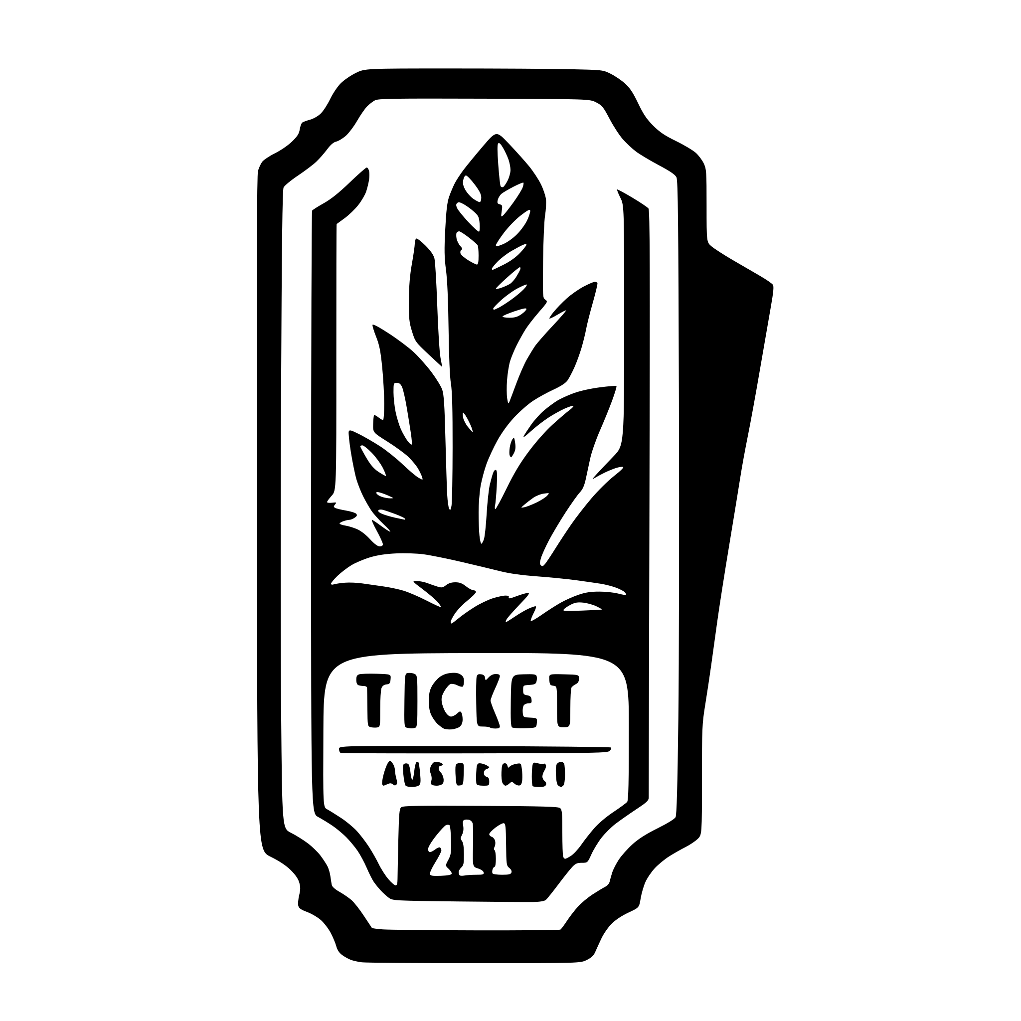 AI-generated SVG of a ticket