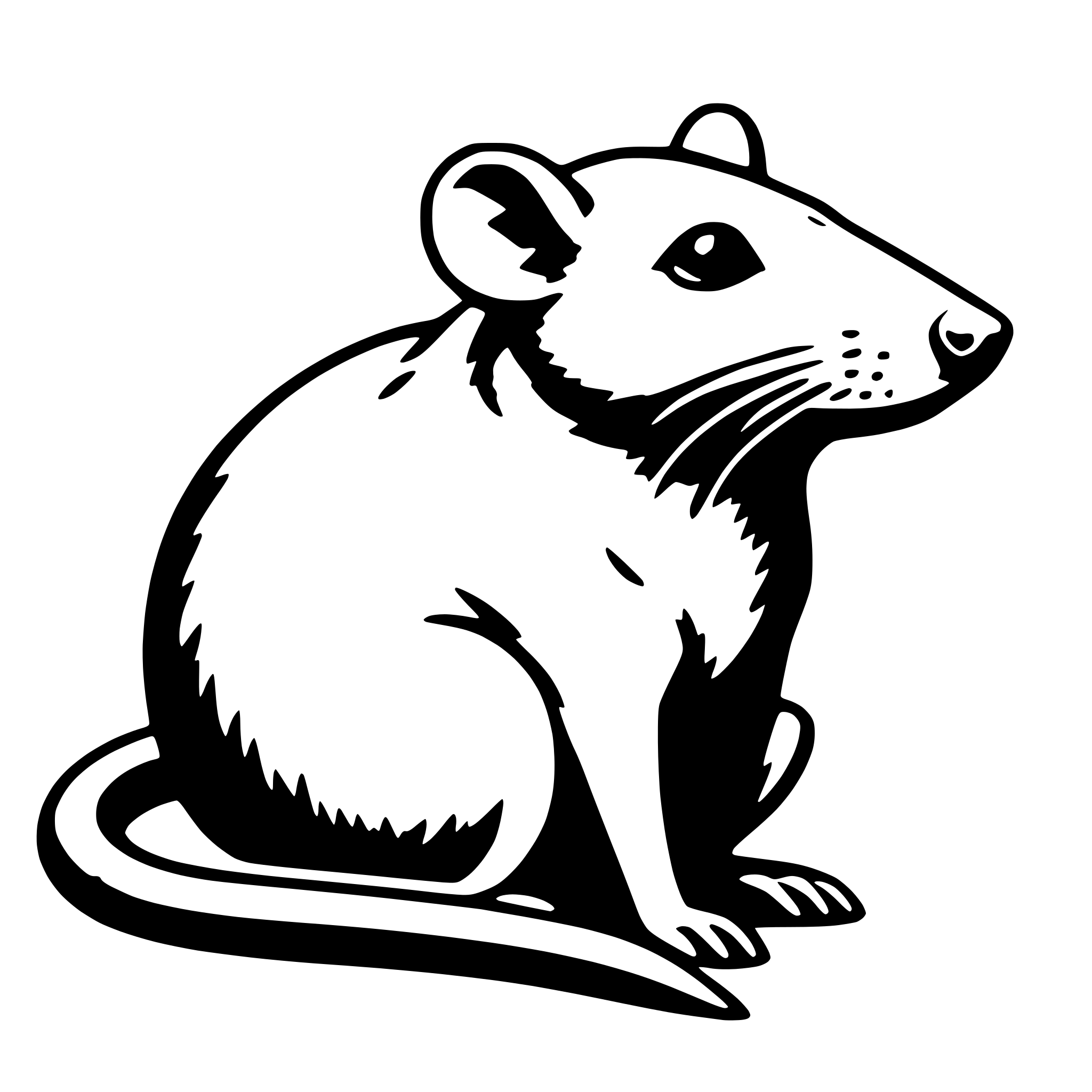 AI-generated SVG of 'rat'