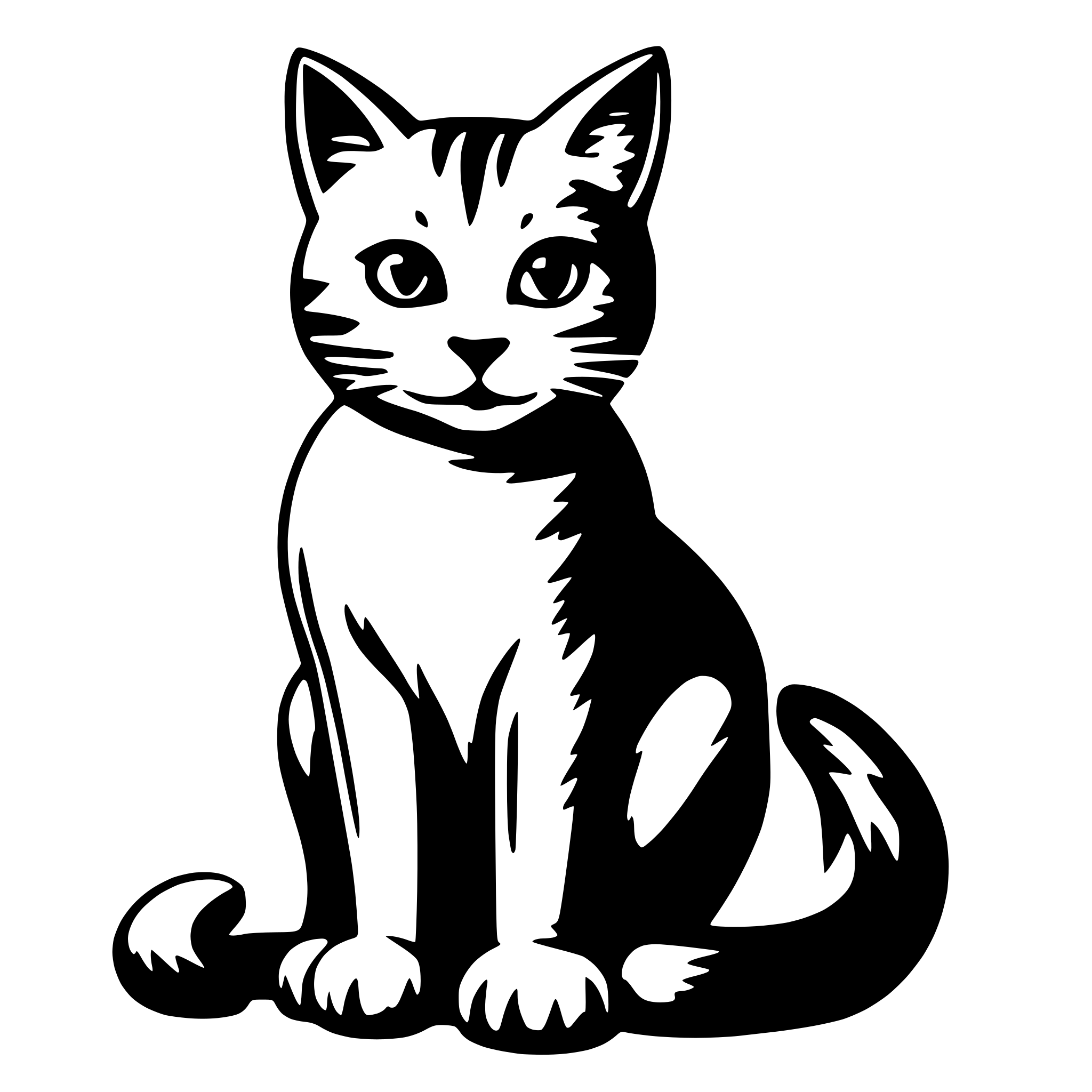 AI-generated SVG of a Cat