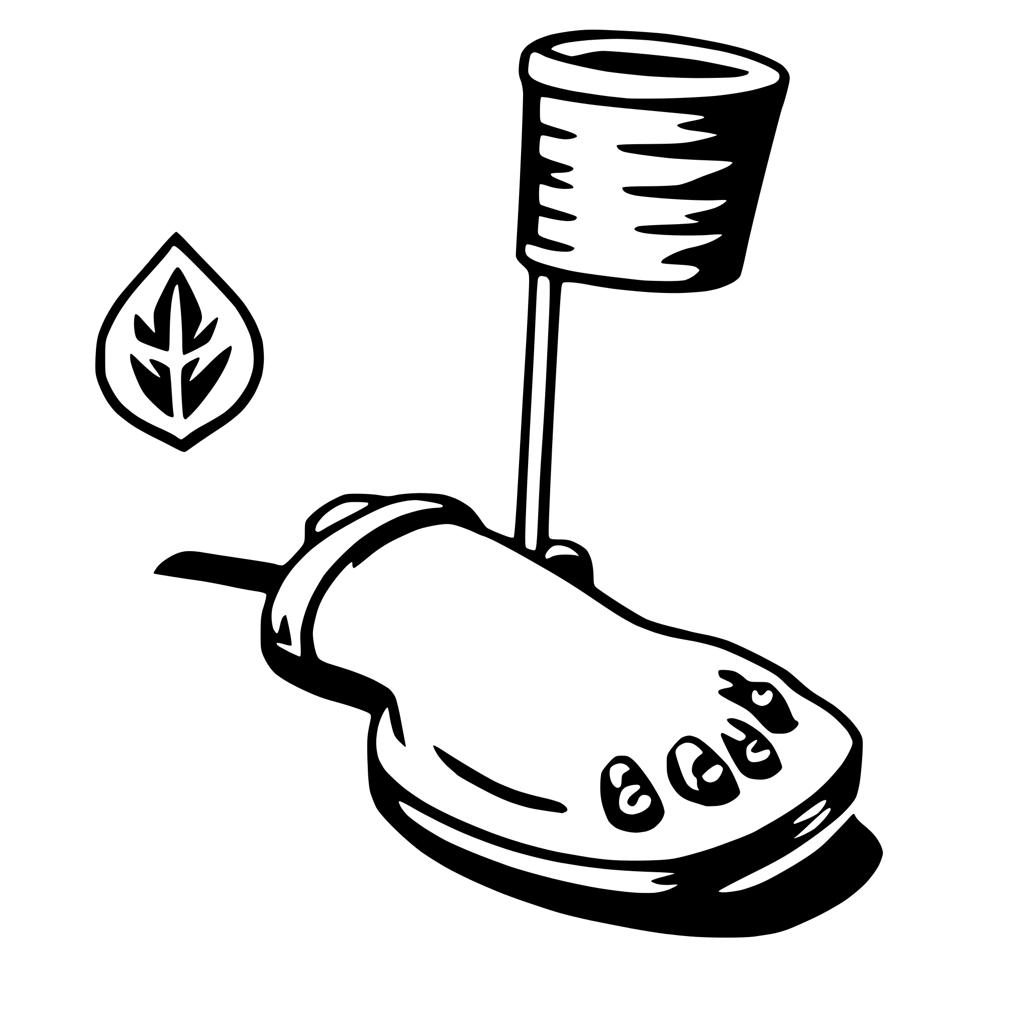AI-generated SVG of a anklet