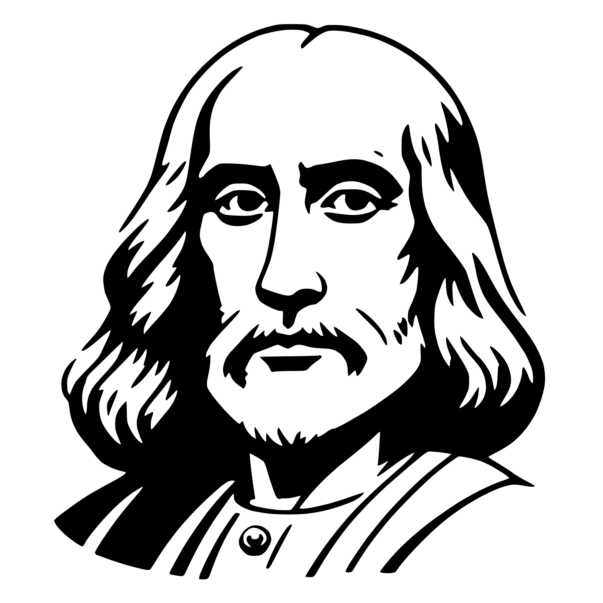 AI-generated SVG of a leonardo da vinci