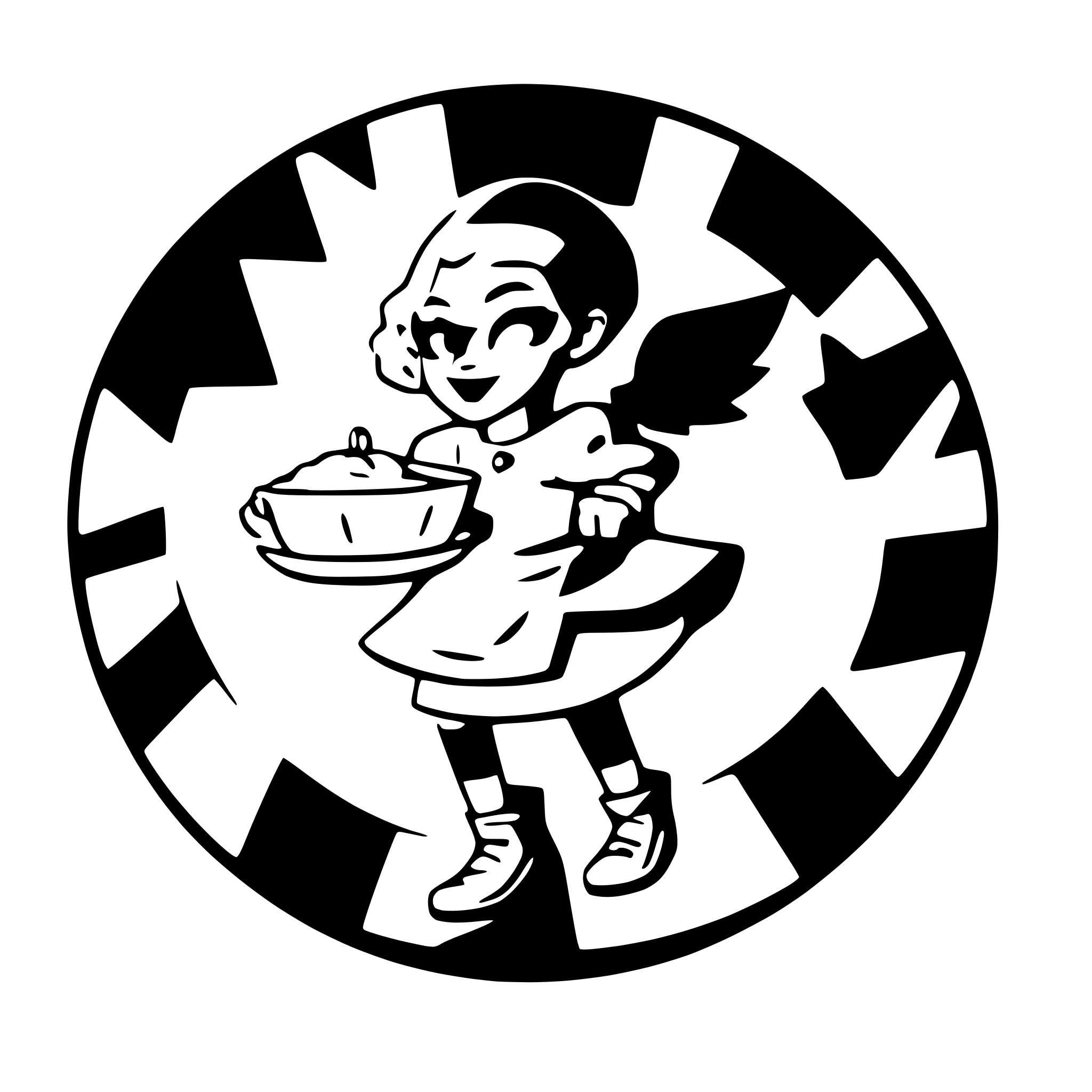 AI-generated SVG of 'Evil orphan annie'