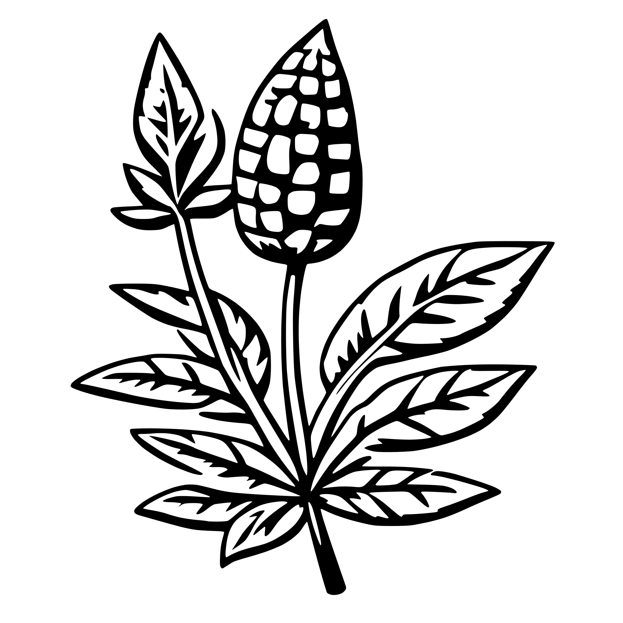 AI-generated SVG of 'weed'
