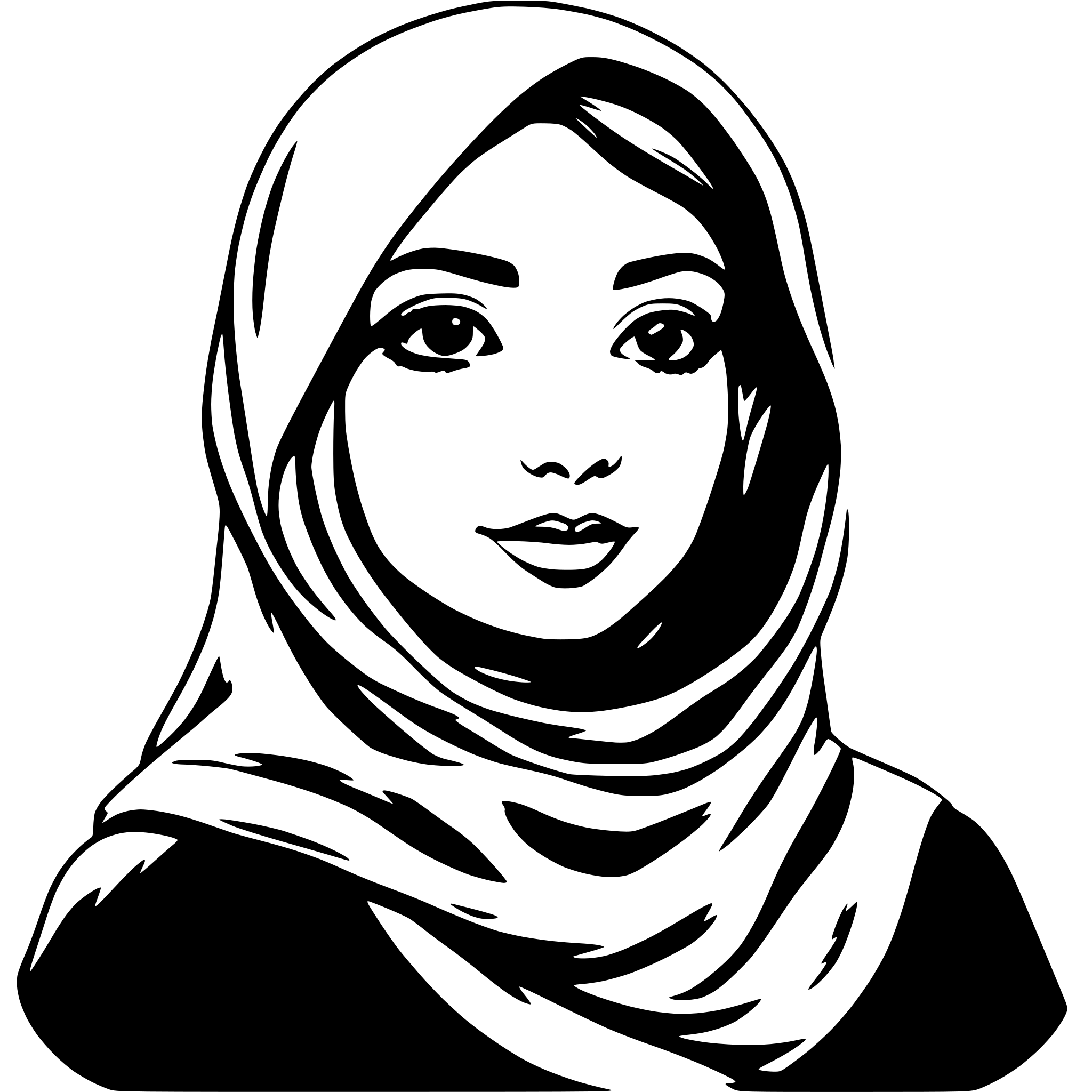 AI-generated SVG of 'hijab'