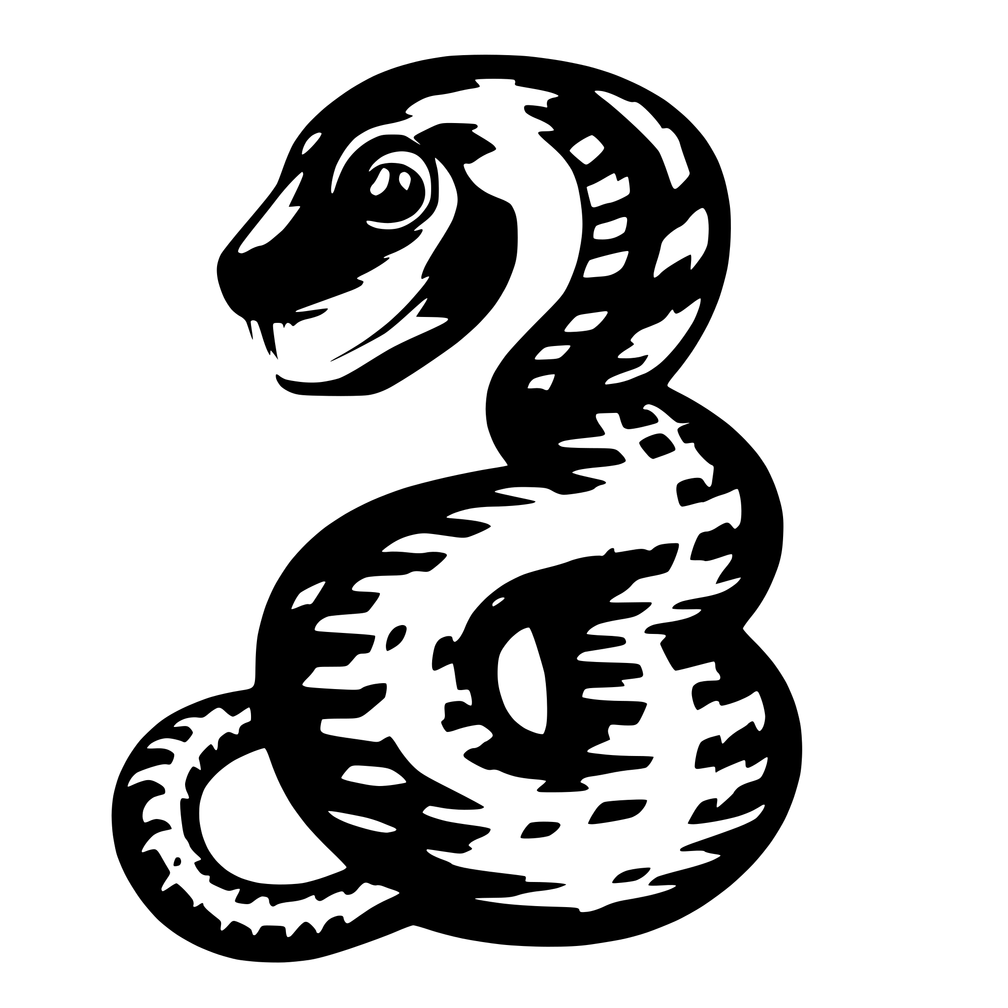 AI-generated SVG of 'number 2 shaped snake'