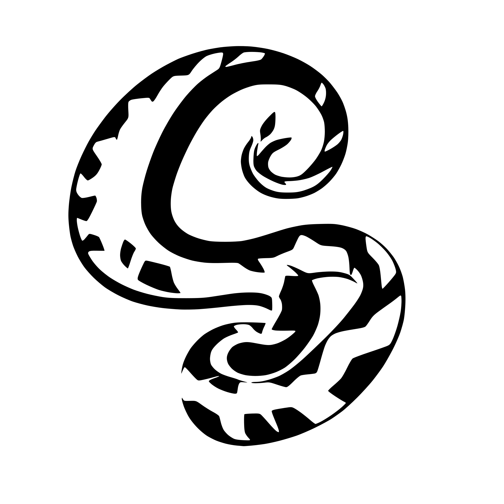 AI-generated SVG of a snake
