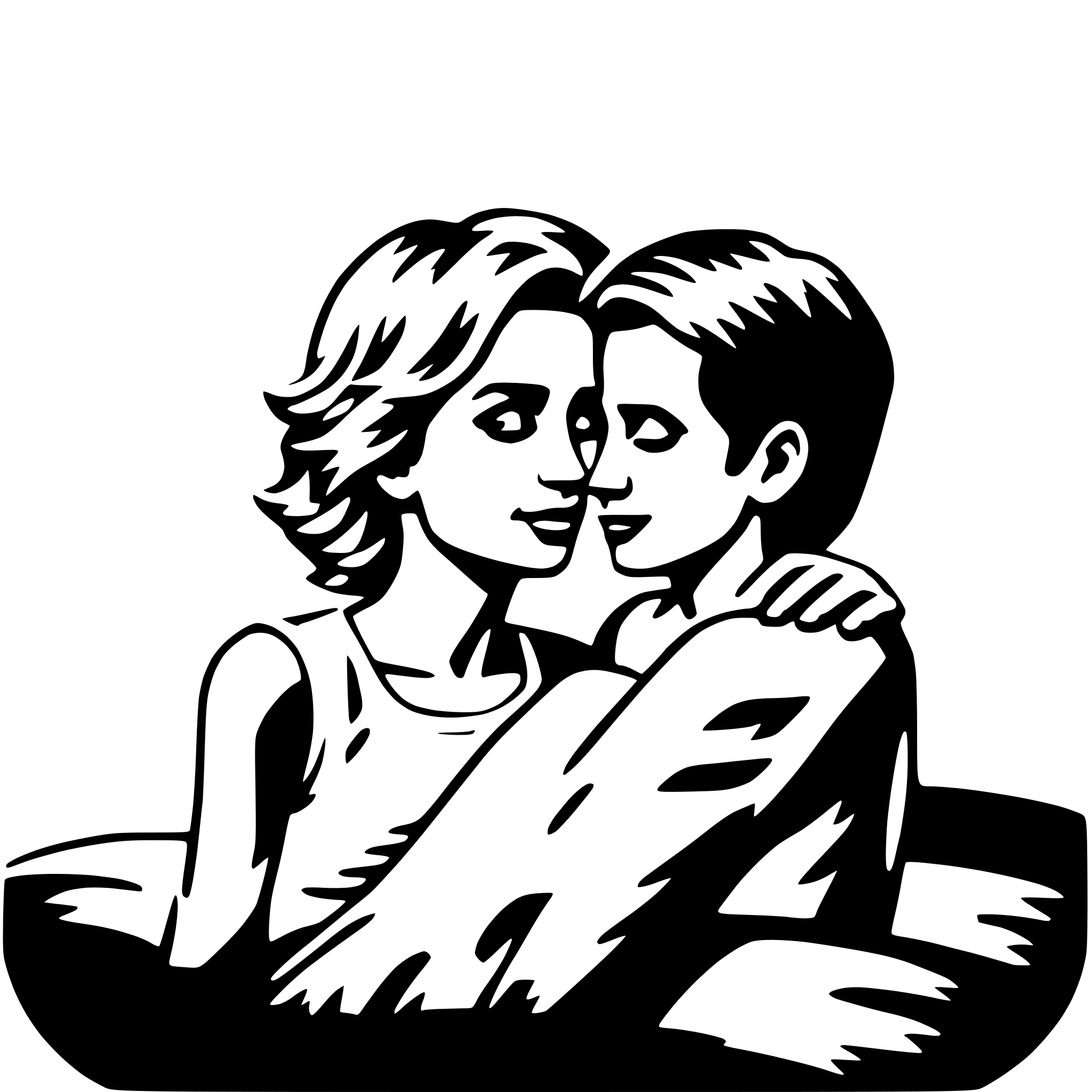 AI-generated SVG of a sunrise snuggle