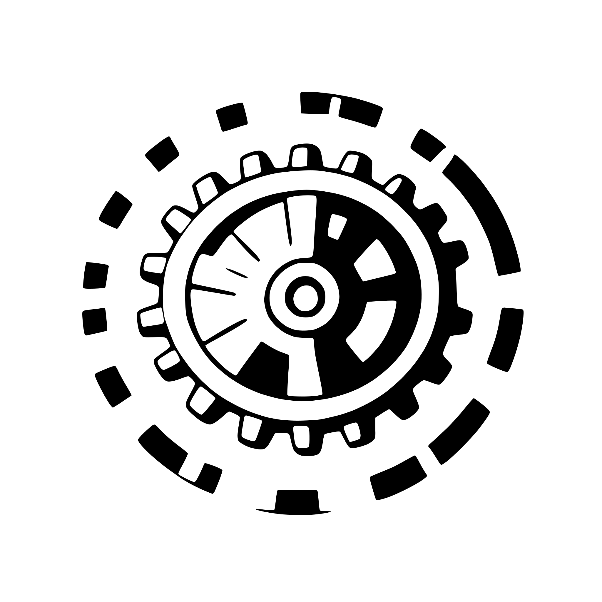 AI-generated SVG of a gear with cogs turning