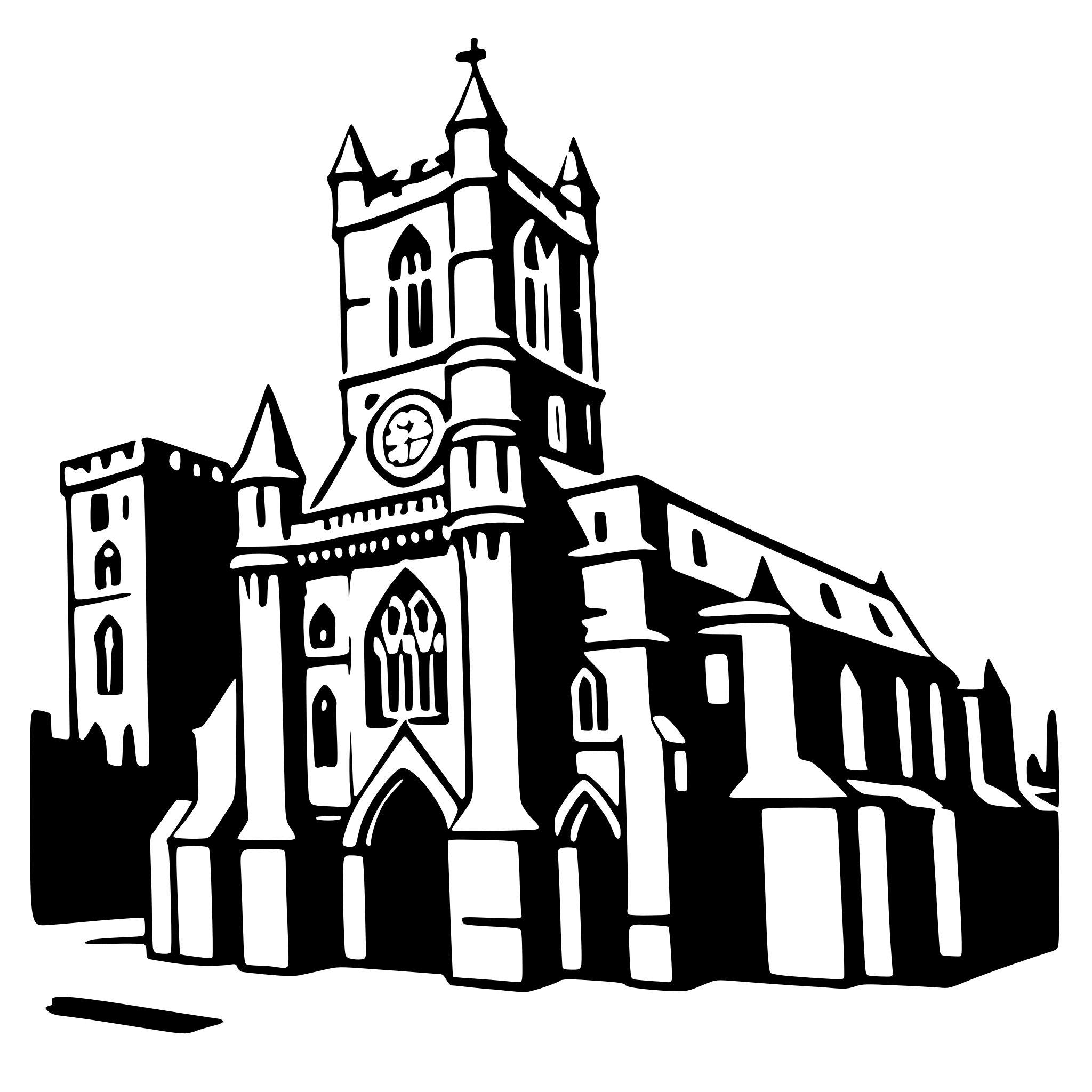 AI-generated SVG of 'westminster abbey'