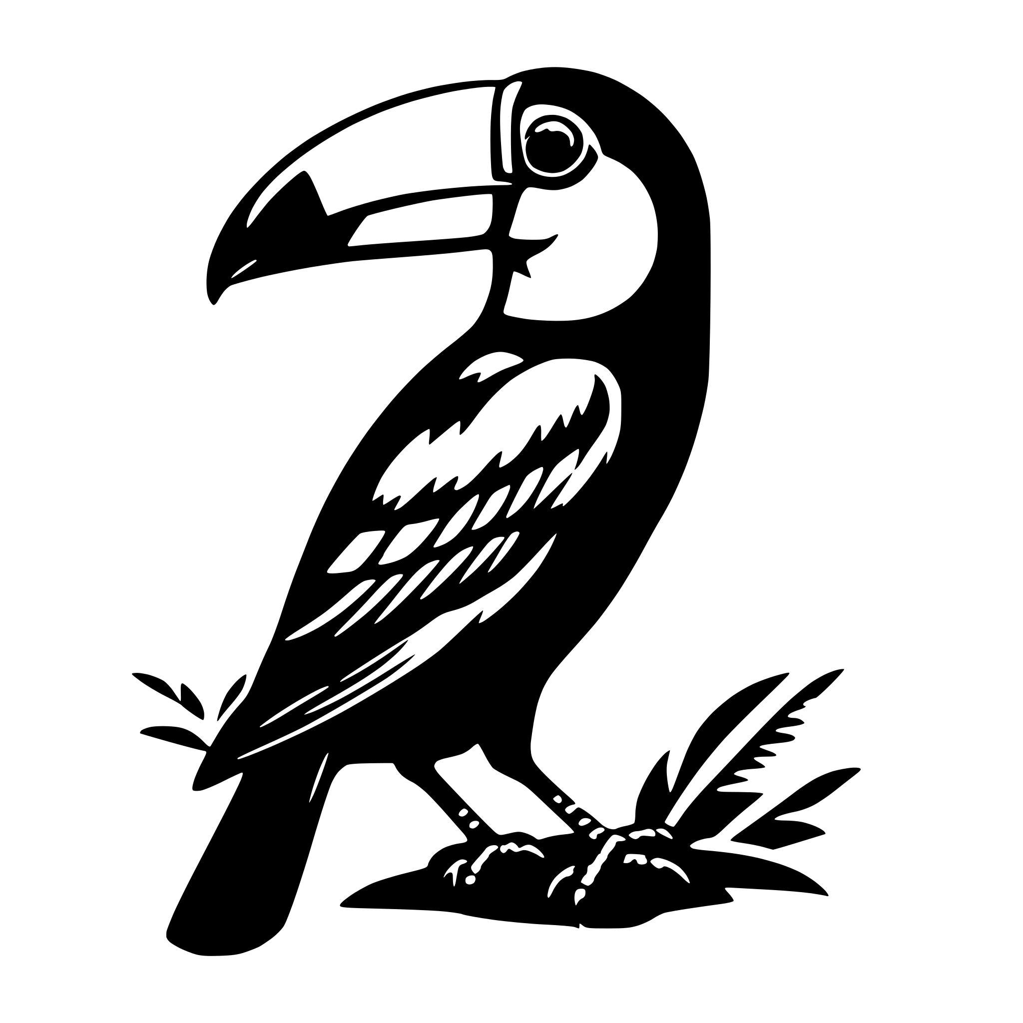 AI-generated SVG of 'toucan'