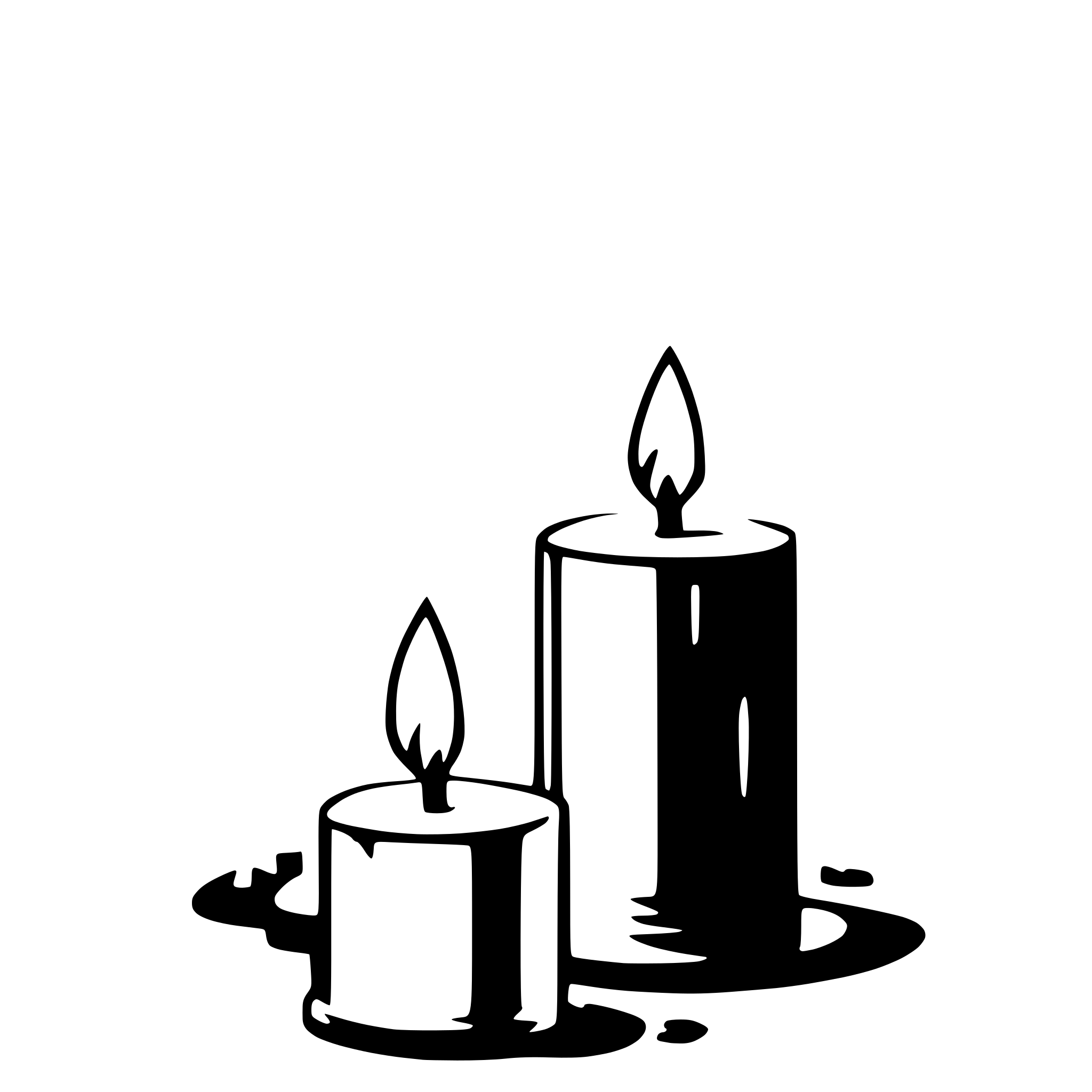AI-generated SVG of a candles