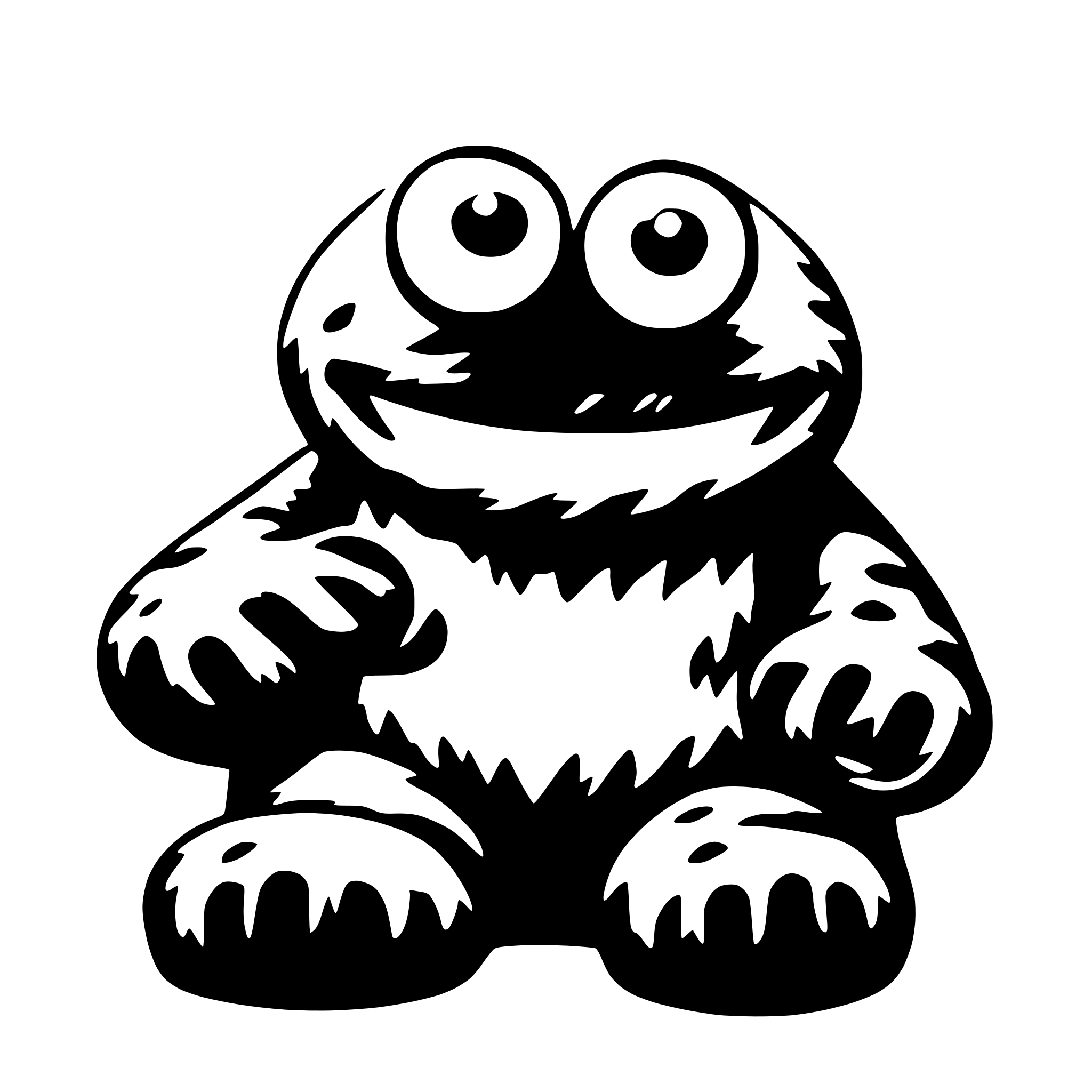 AI-generated SVG of a Cookie Monster