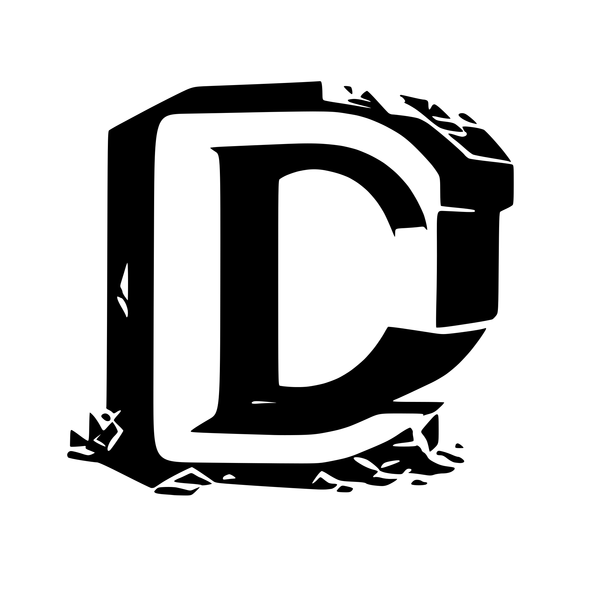 AI-generated SVG of a 3d blocky Letter C