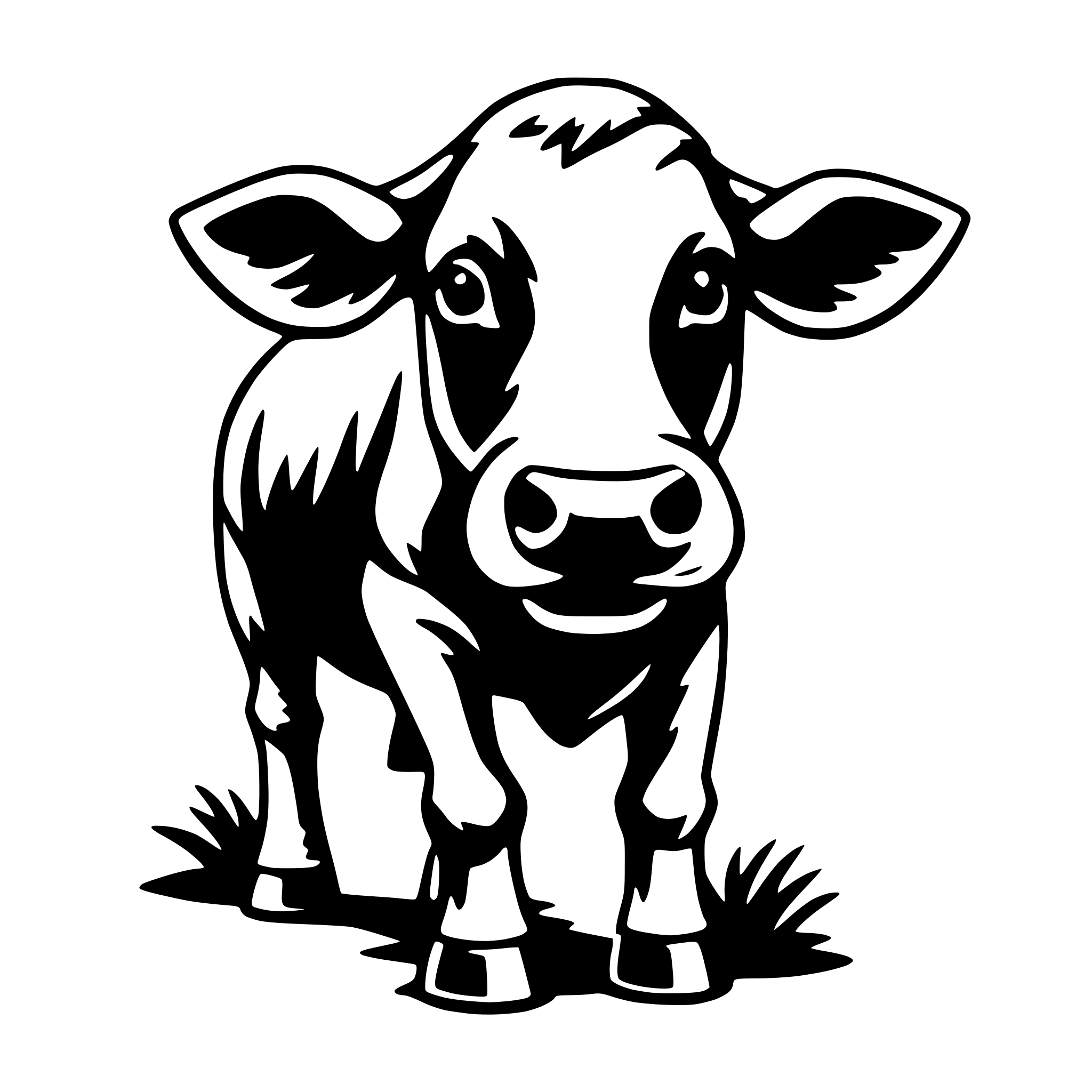 AI-generated SVG of 'cow'