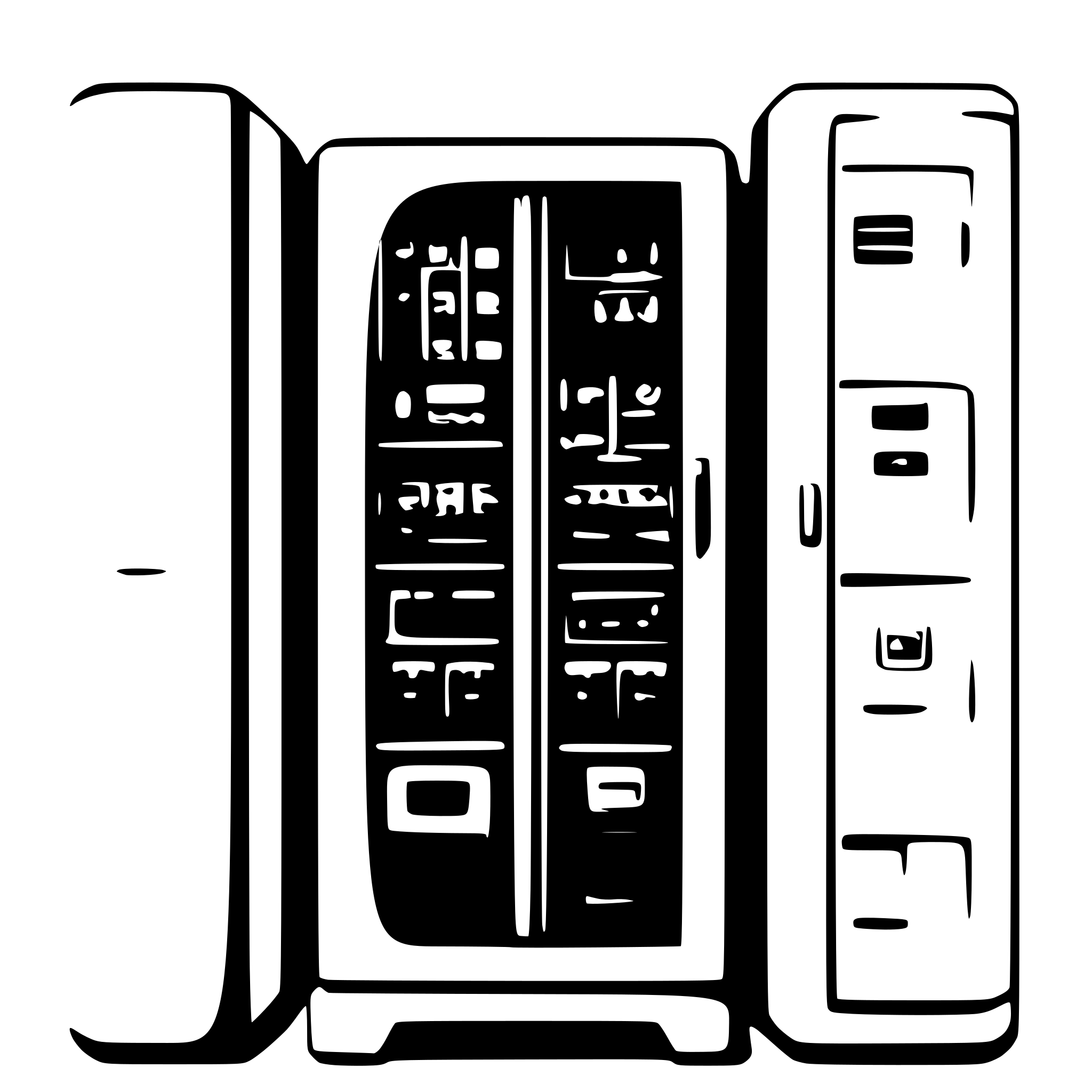 AI-generated SVG of a electrical cabinet 2d color front view